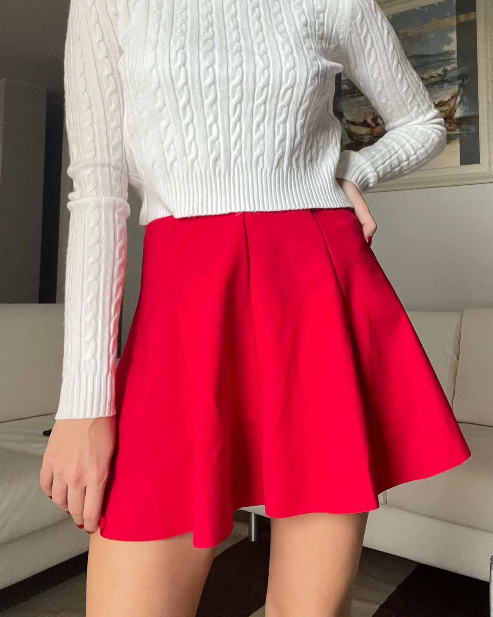 Pullover corto - Bianco
