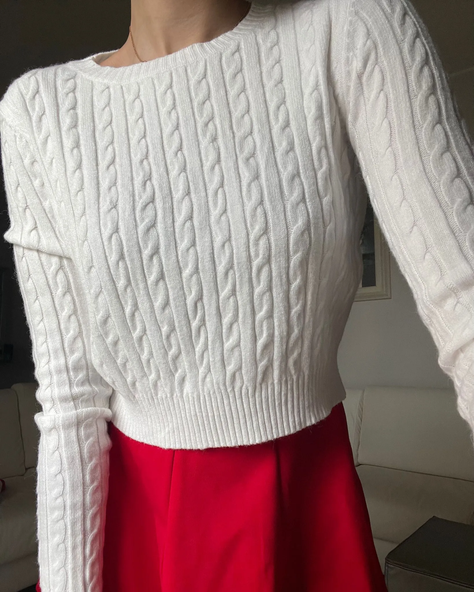 Pullover corto - Bianco