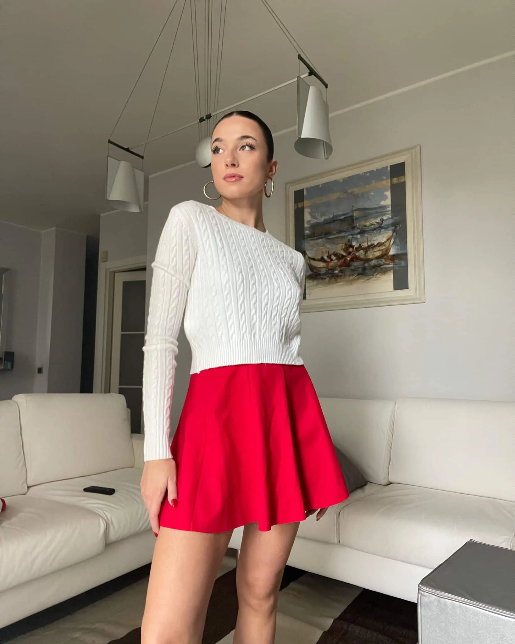Pullover corto - Bianco