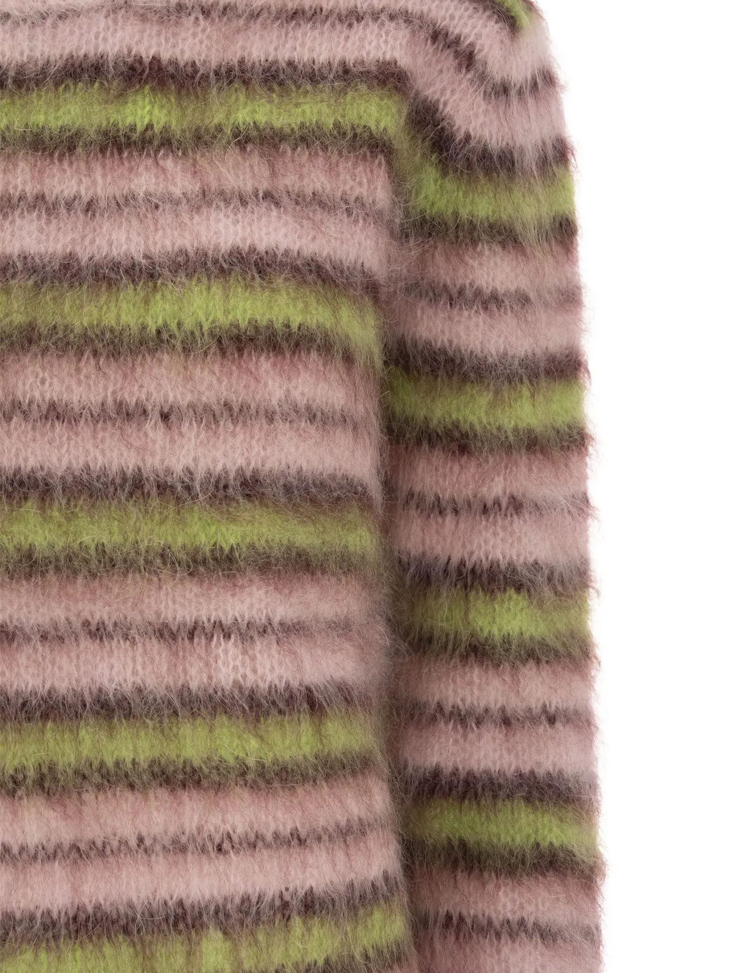 Pullover in mohair e lana a righe