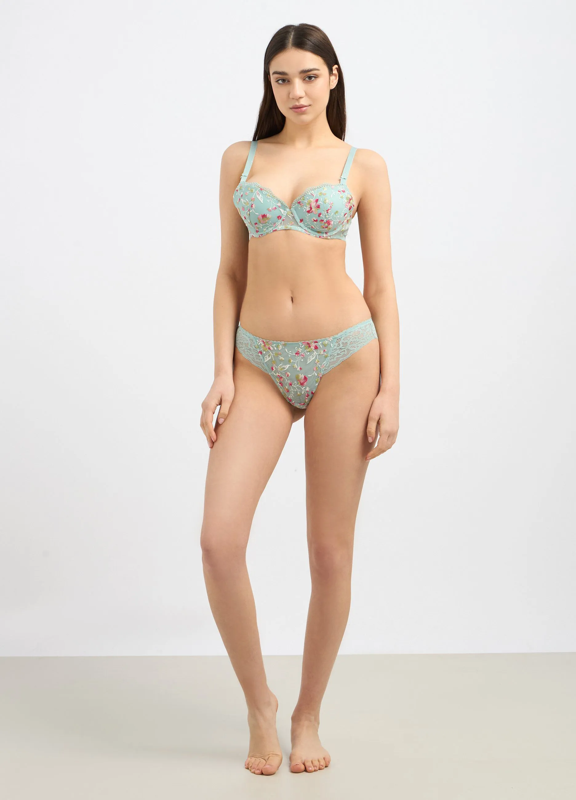 Reggiseno imbottito con ricami donna