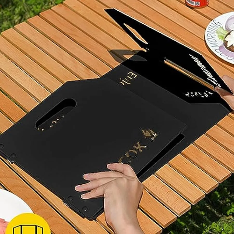 RFSHOP Schermo Antivento per Stufa da Campo – Parabrezza Parabrezza Pieghevole da Campeggio per Bruciatore Parabrezza,Parabrezza