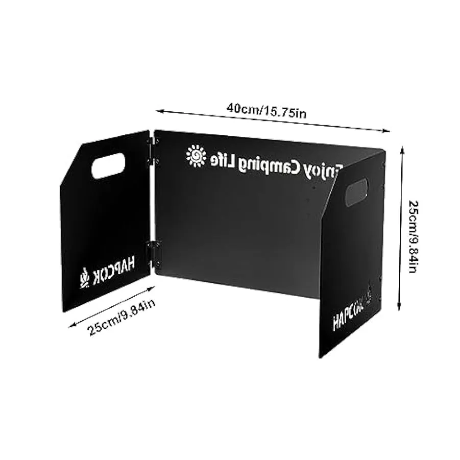 RFSHOP Schermo Antivento per Stufa da Campo – Parabrezza Parabrezza Pieghevole da Campeggio per Bruciatore Parabrezza,Parabrezza