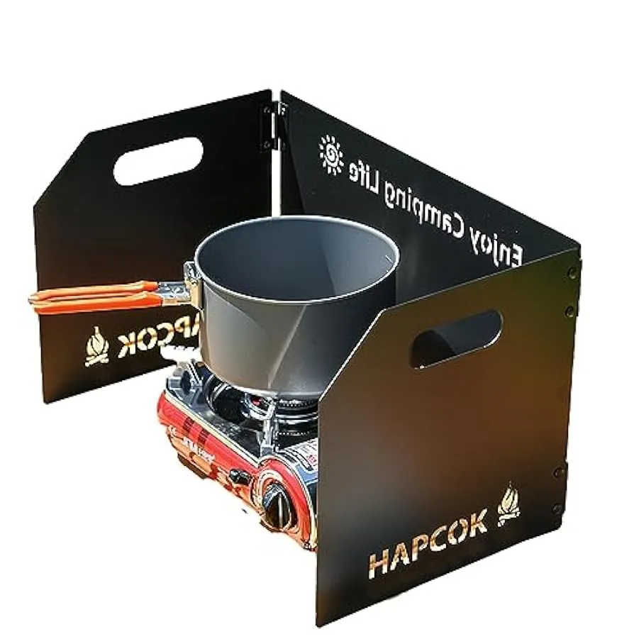 RFSHOP Schermo Antivento per Stufa da Campo – Parabrezza Parabrezza Pieghevole da Campeggio per Bruciatore Parabrezza,Parabrezza