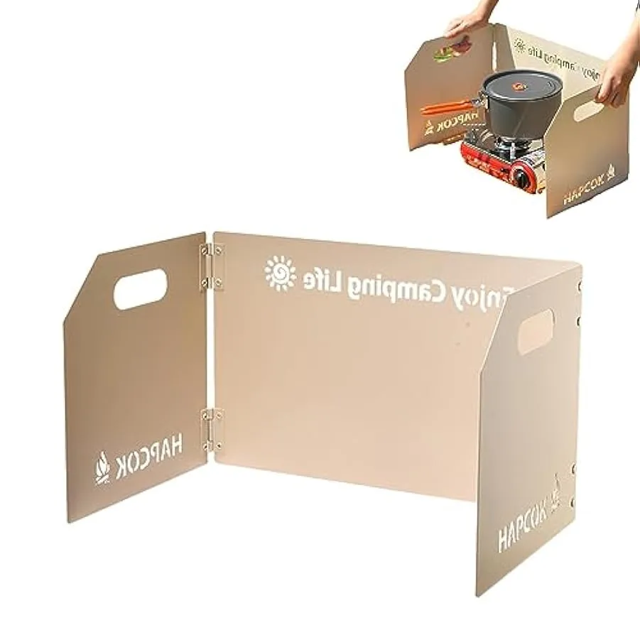 RFSHOP Schermo Antivento per Stufa da Campo – Parabrezza Parabrezza Pieghevole da Campeggio per Bruciatore Parabrezza,Parabrezza