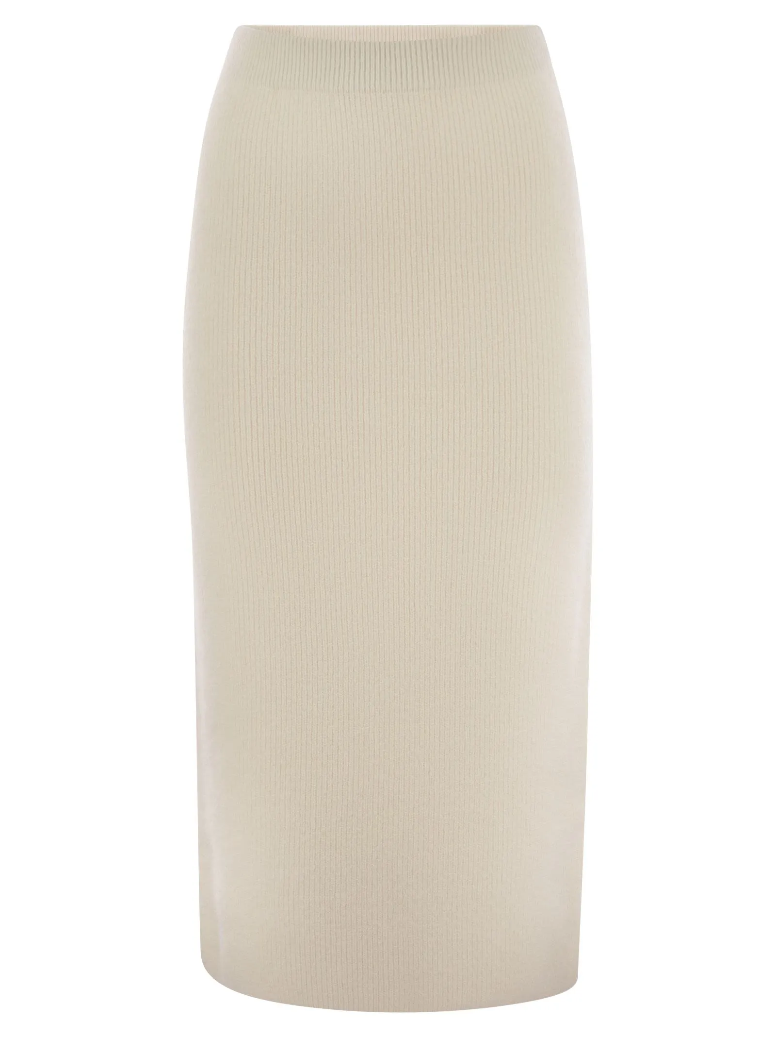 Ribbed pencil skirt