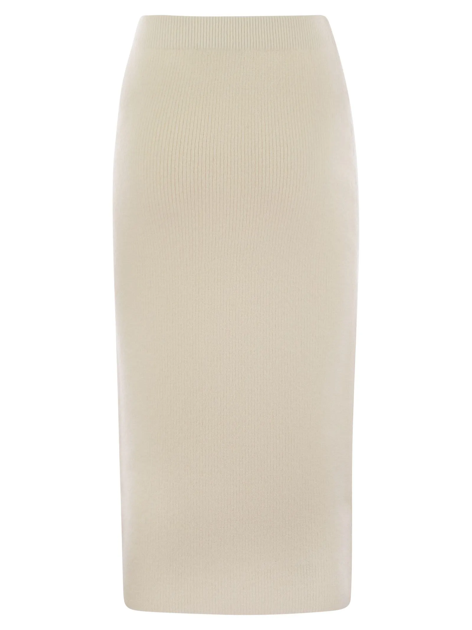 Ribbed pencil skirt