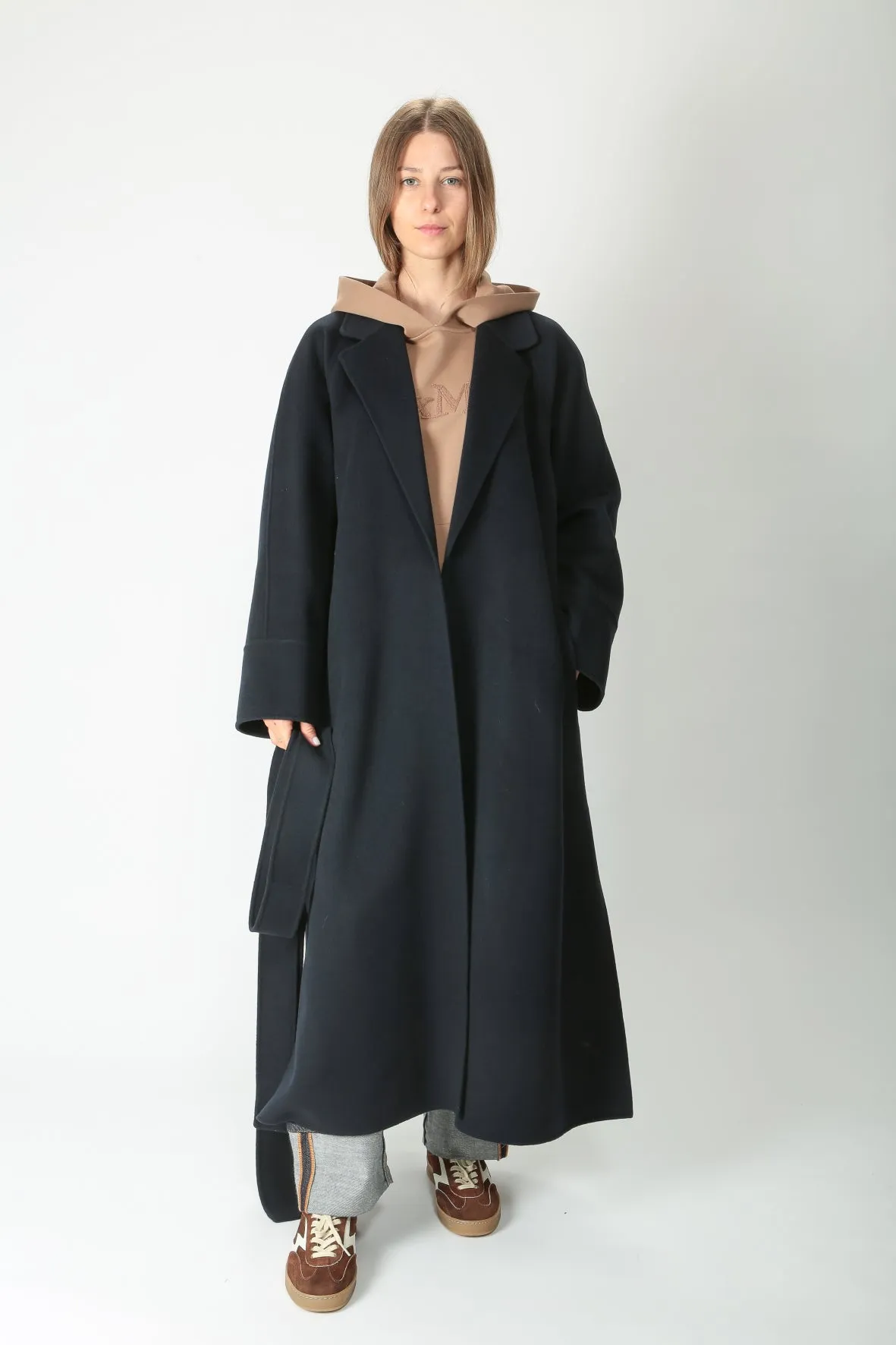 'S MaxMara Cappotto a vestaglia in lana Agata