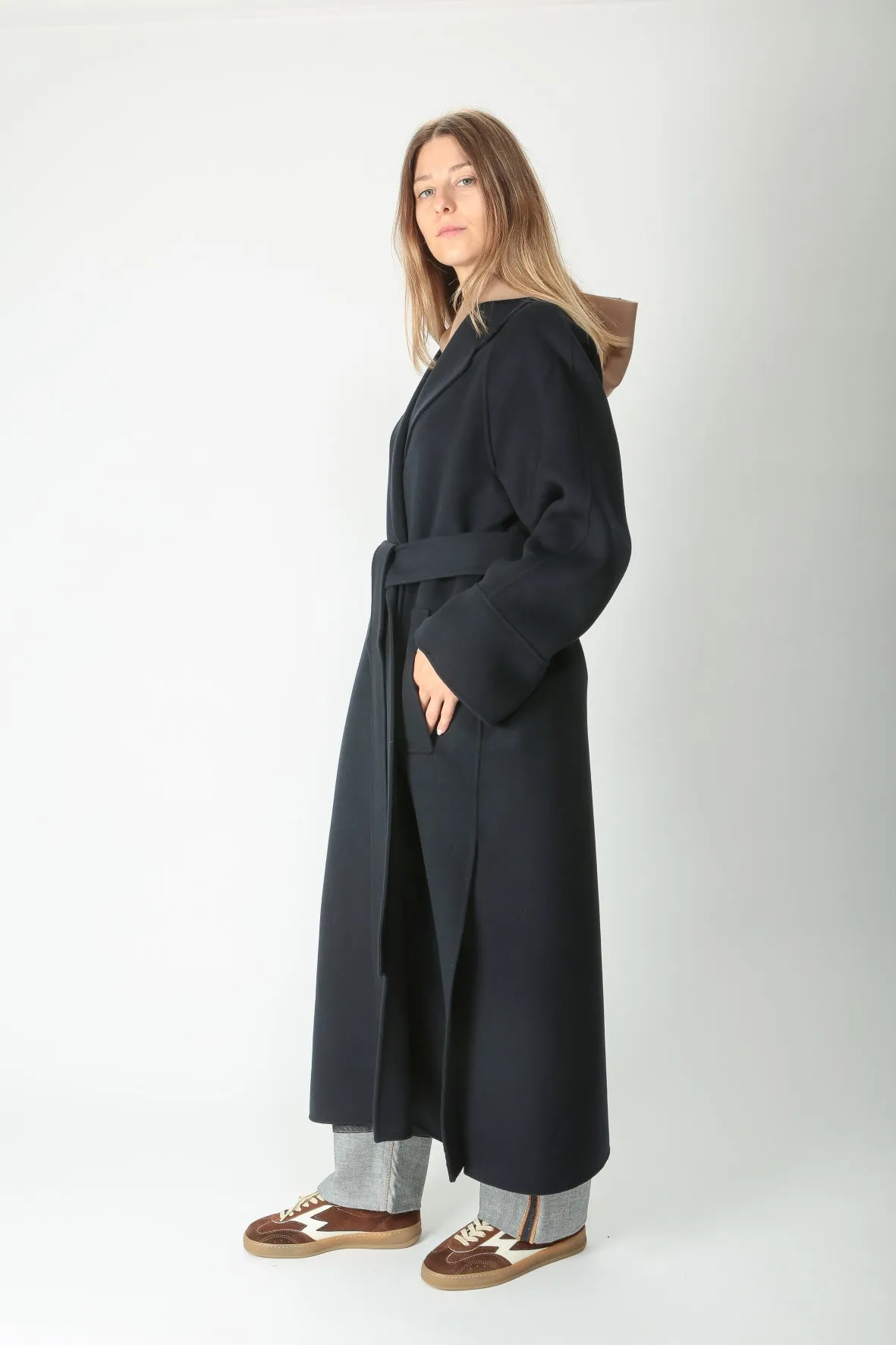 'S MaxMara Cappotto a vestaglia in lana Agata