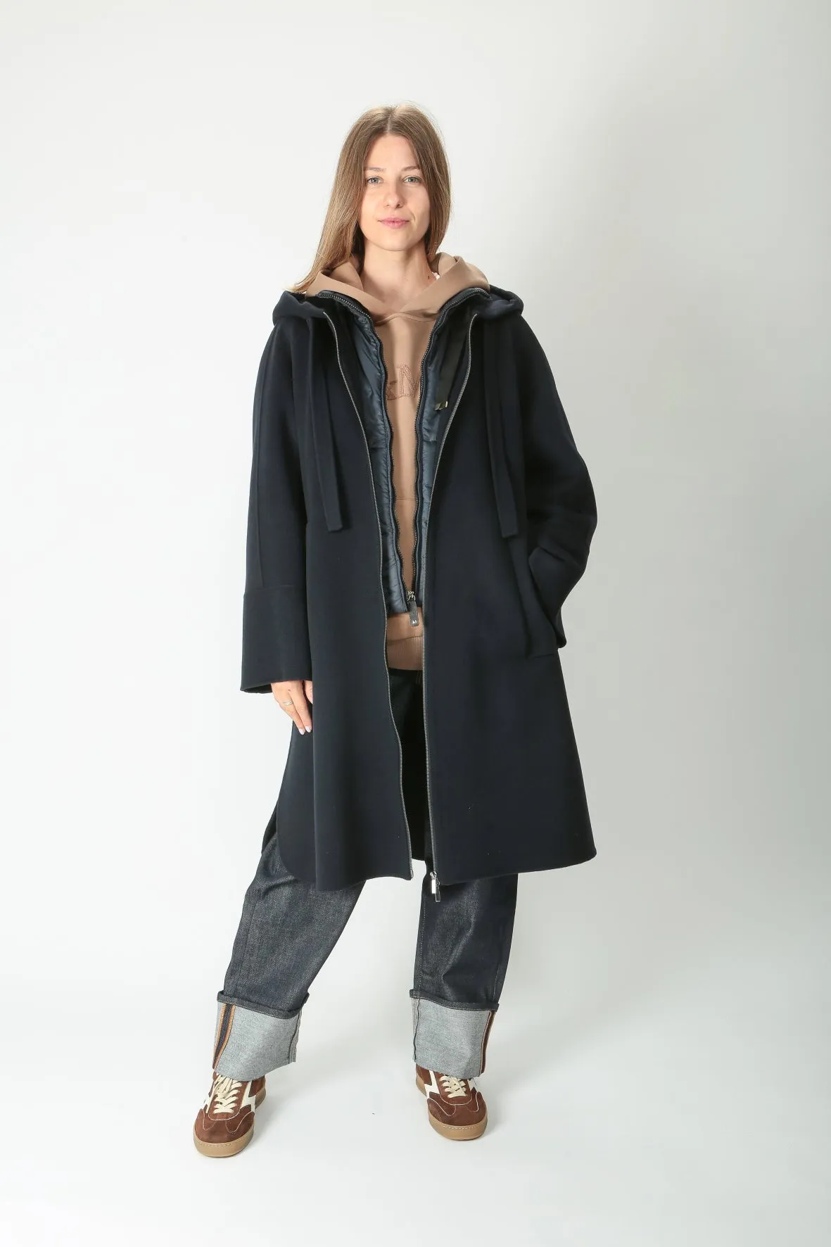 'S MaxMara Cappotto con cappuccio Felpi