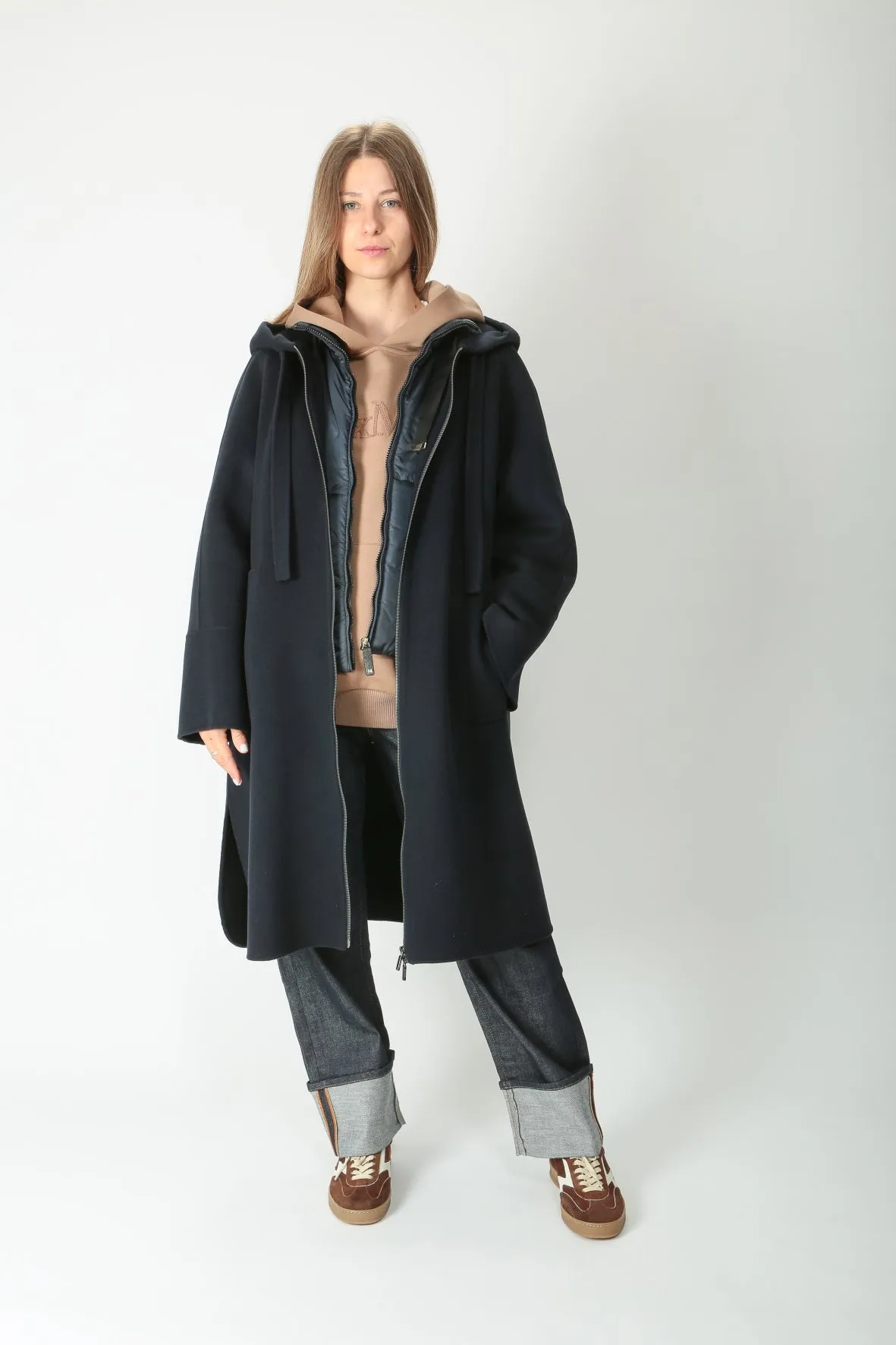 'S MaxMara Cappotto con cappuccio Felpi