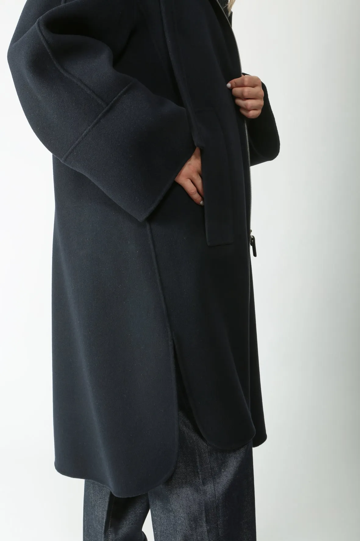 'S MaxMara Cappotto con cappuccio Felpi