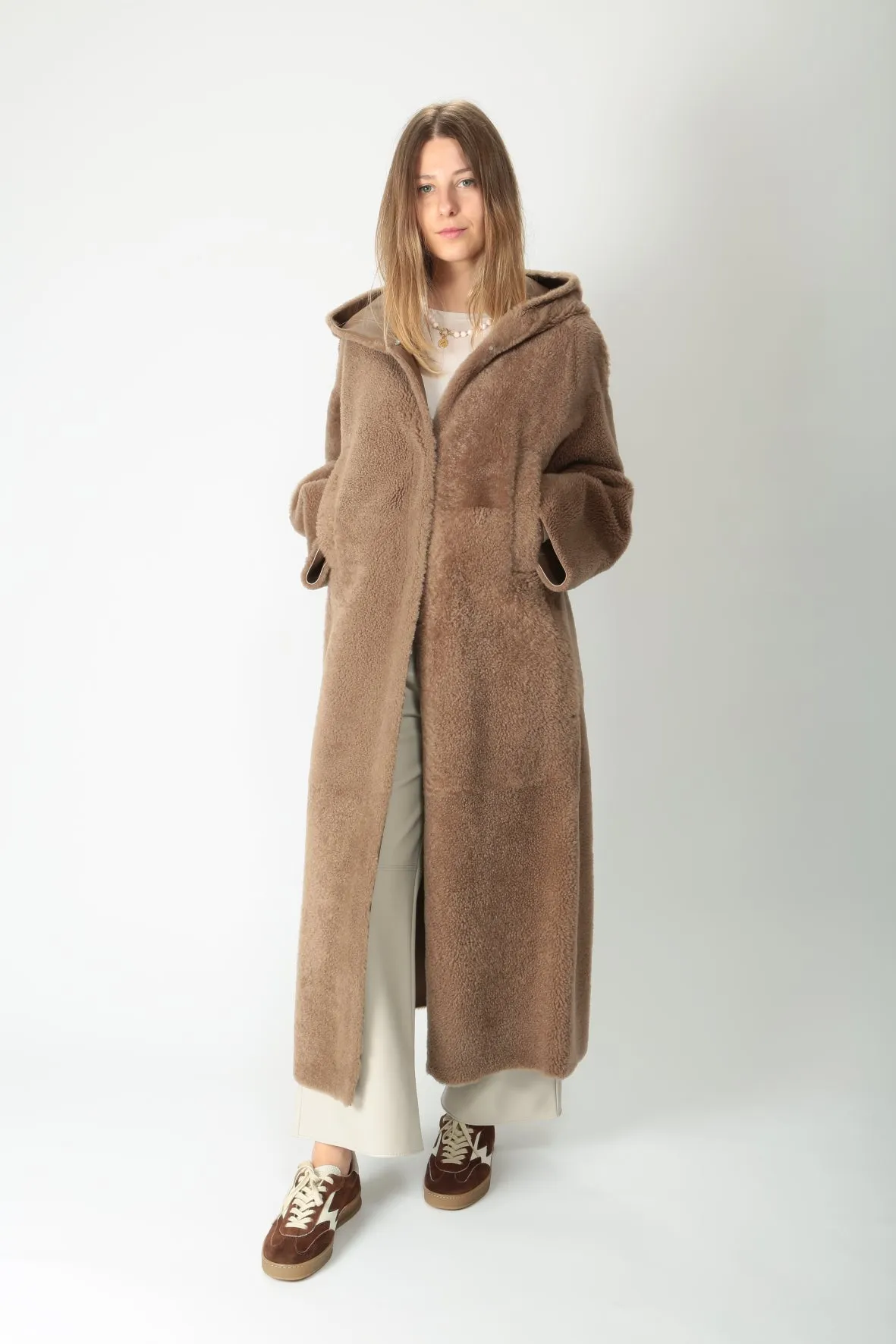 'S MaxMara Cappotto lungo in montone Joan