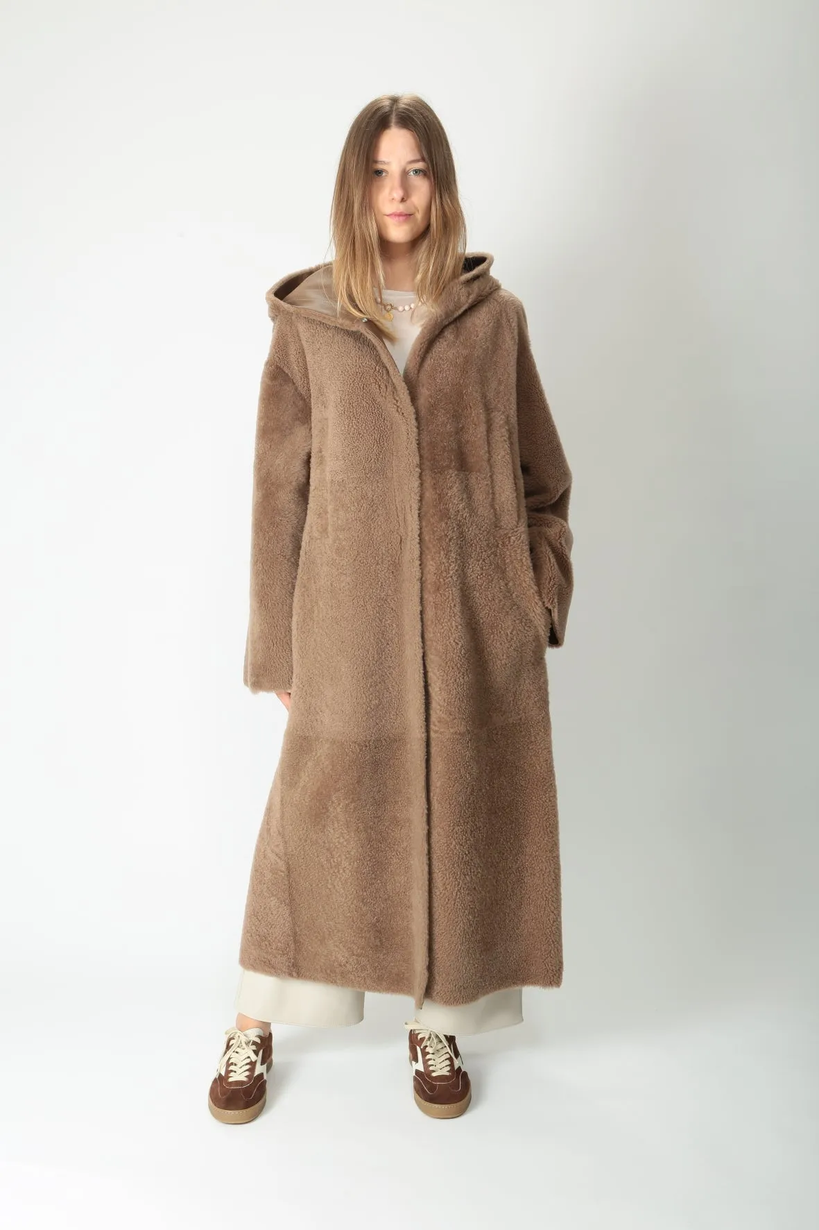 'S MaxMara Cappotto lungo in montone Joan
