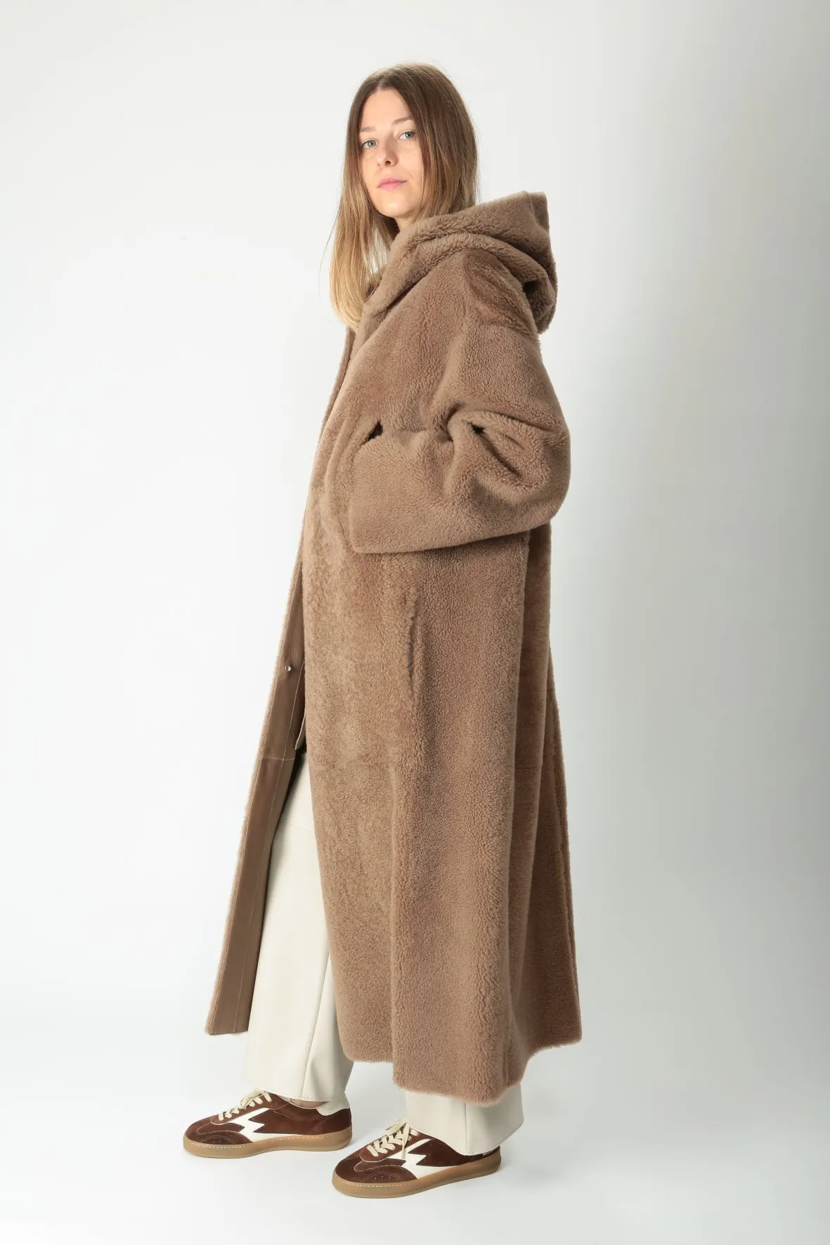 'S MaxMara Cappotto lungo in montone Joan