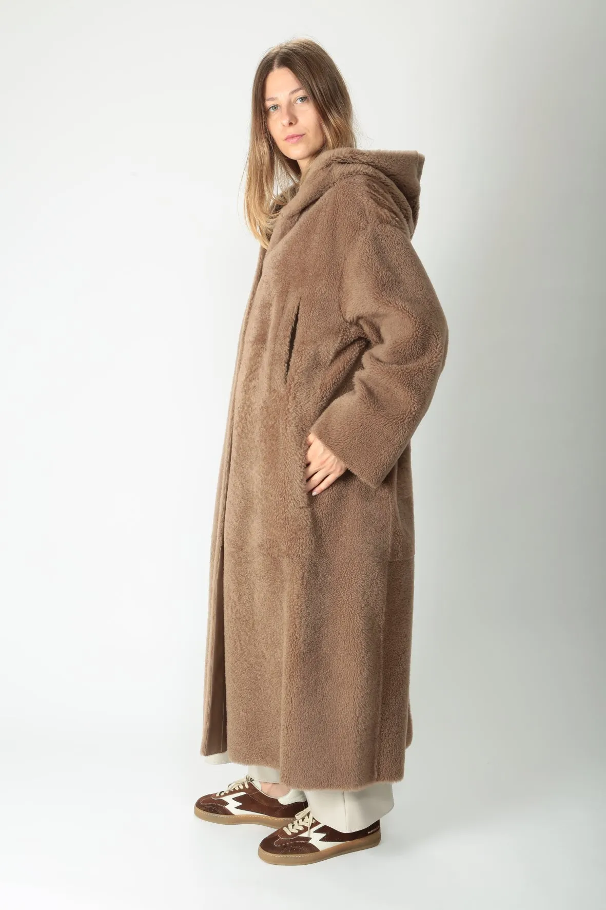 'S MaxMara Cappotto lungo in montone Joan