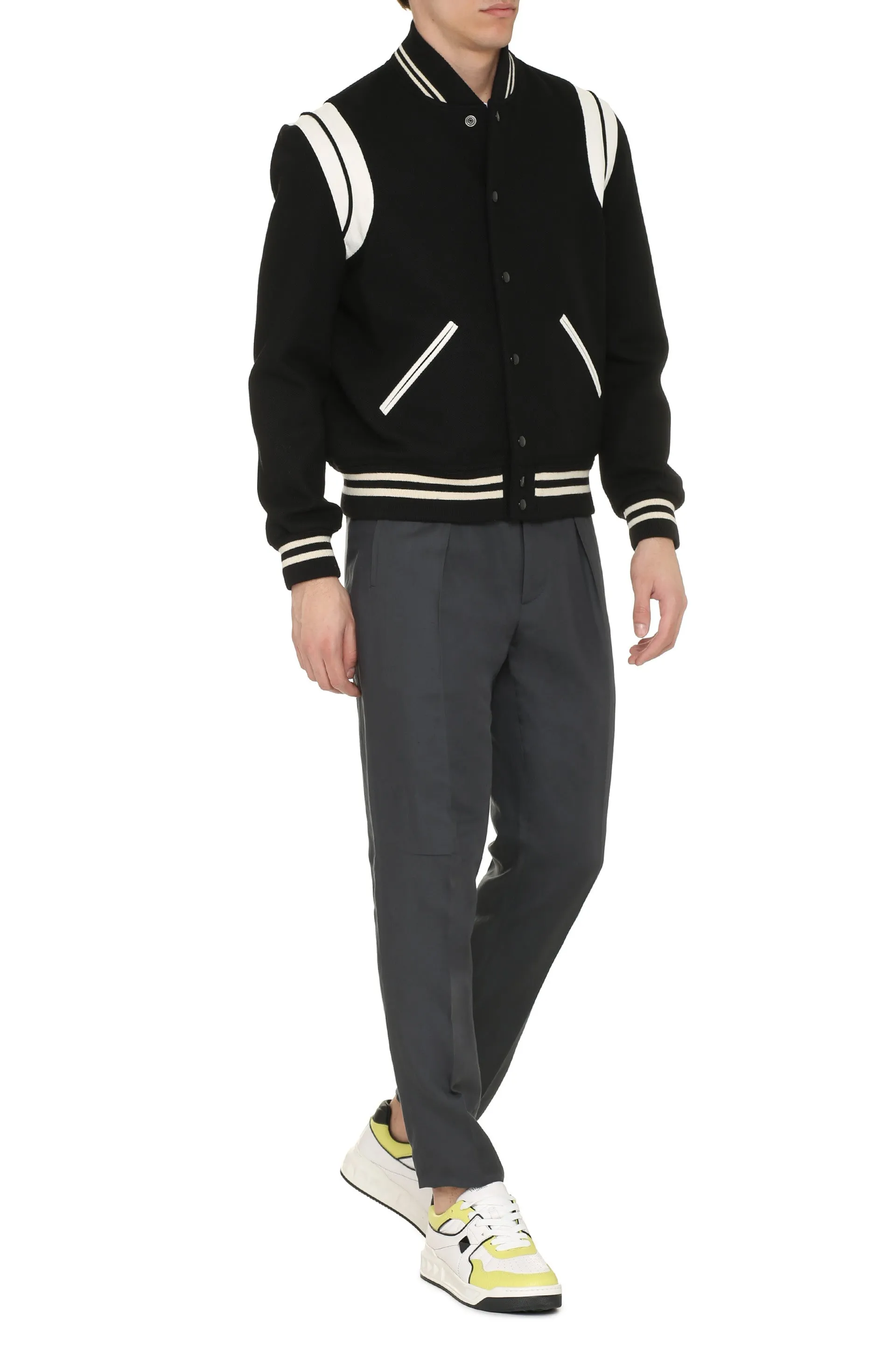 Saint Laurent Bomber Teddy in lana