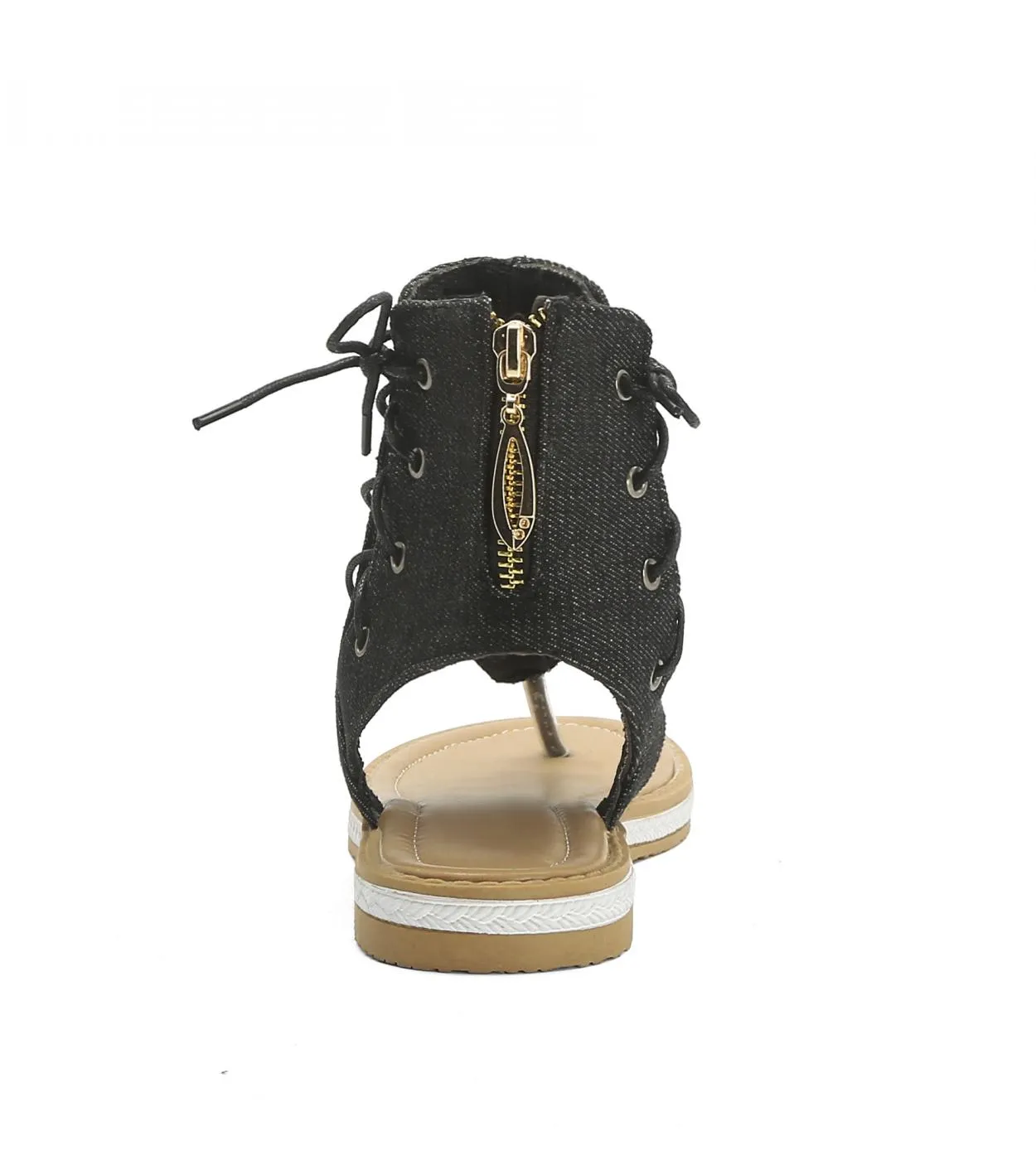 Sandali da donna romani 2022 Sandali con tacco piatto Gladiatore Scarpe estive in tela per donna Stringate Zapatos Mujer Taglia