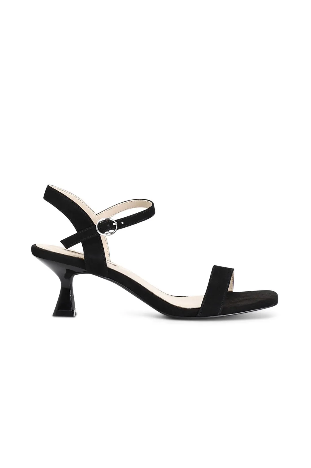 sandali gilda in pelle scamosciata nero