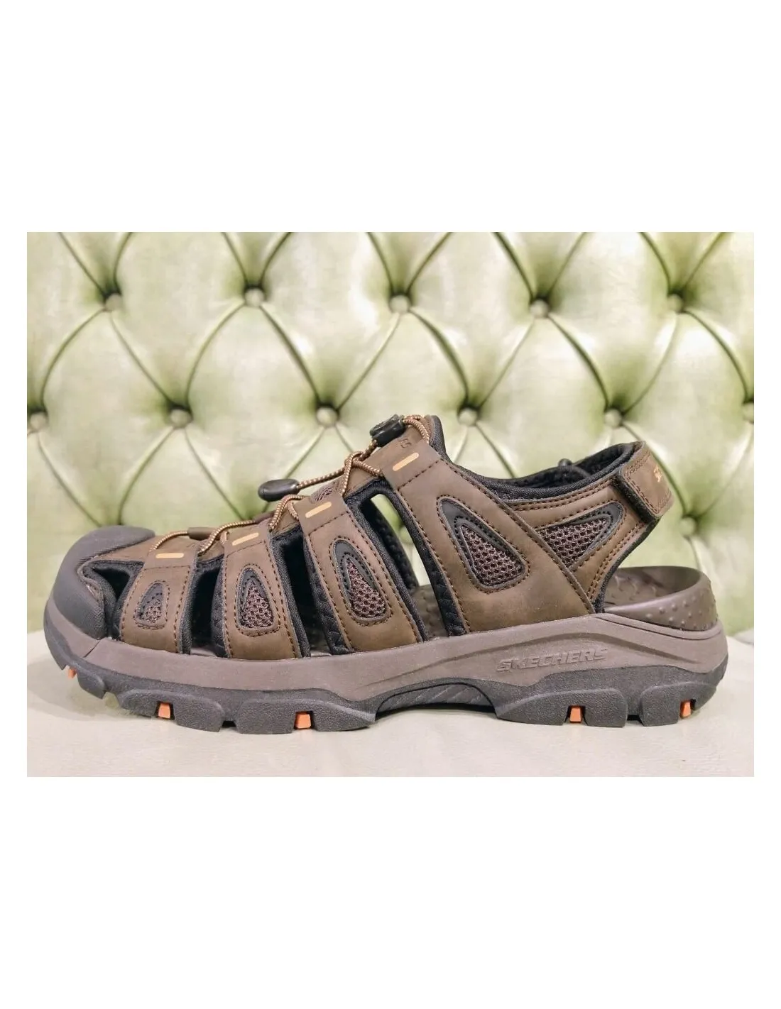 Sandali sportivi da uomo con velcro, Skechers