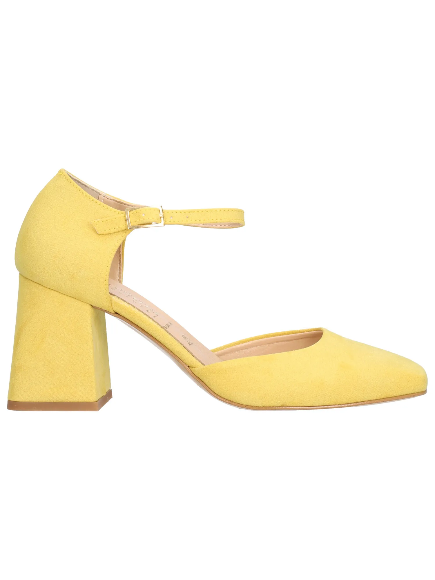 Scarpa con tacco Liviana da donna gialla
