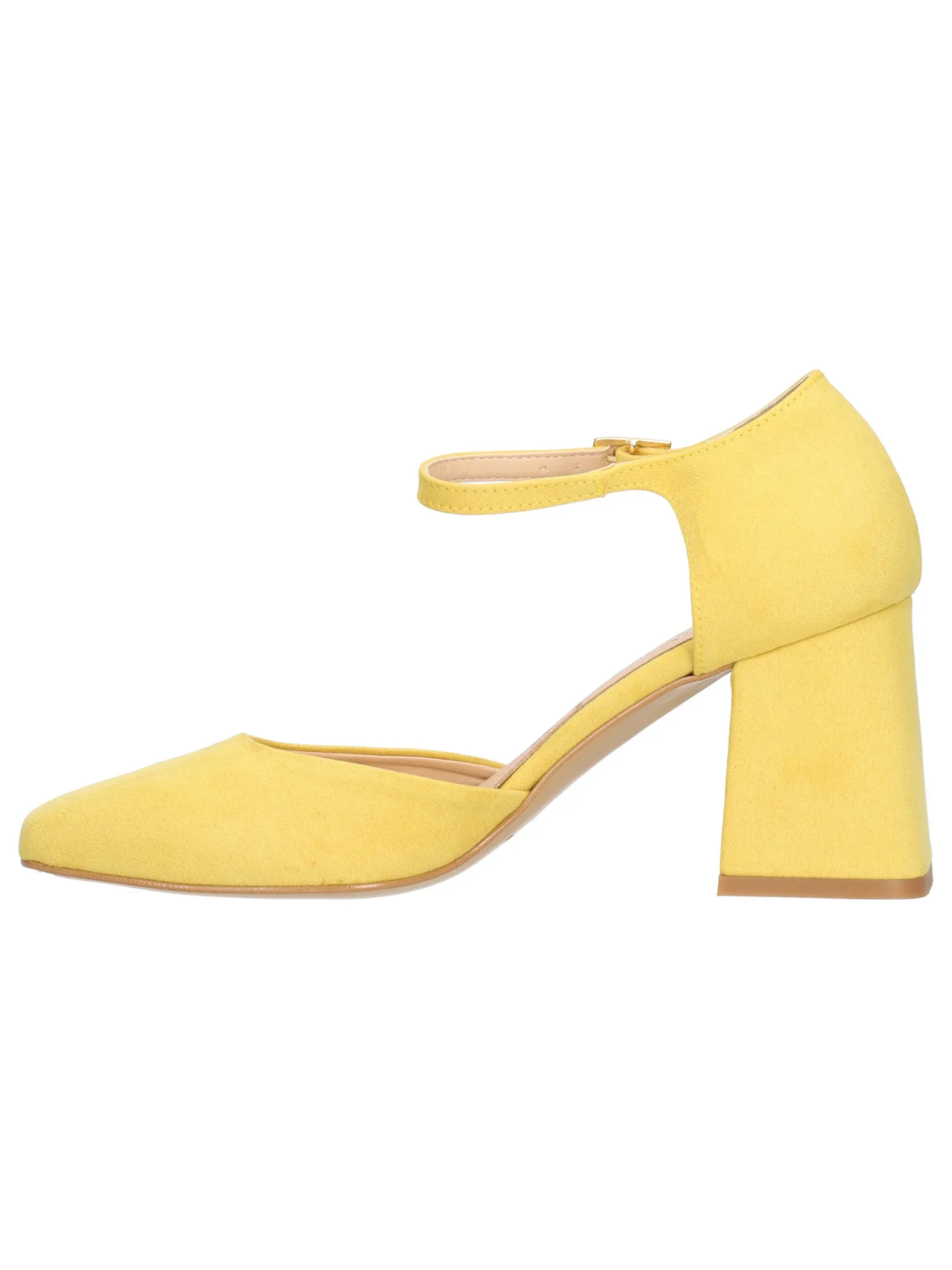 Scarpa con tacco Liviana da donna gialla