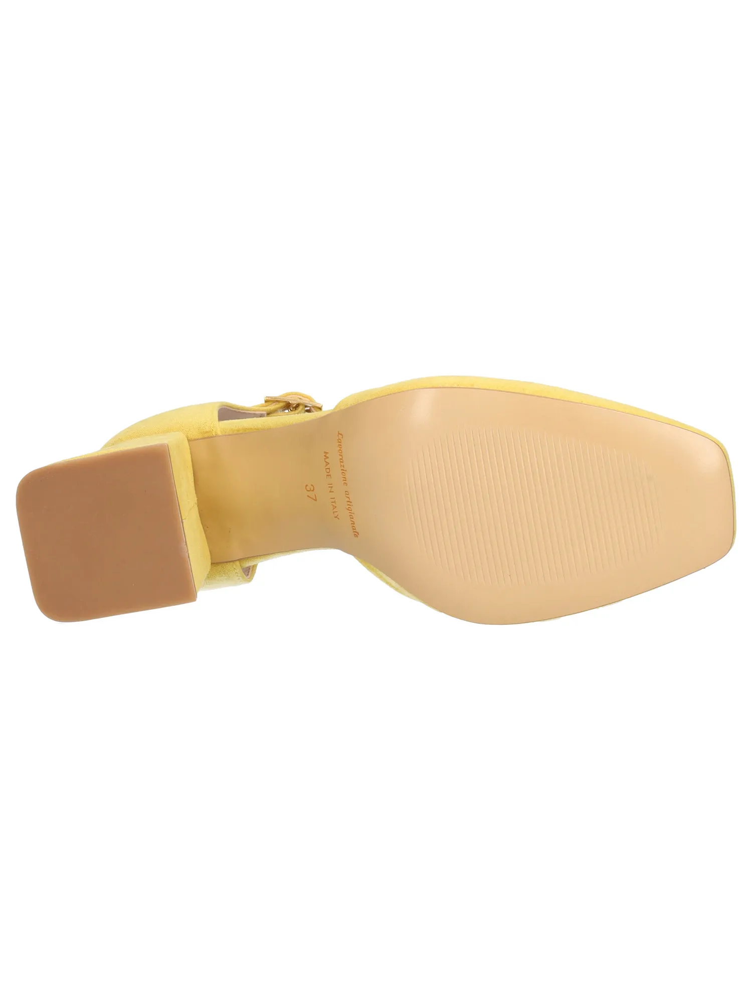 Scarpa con tacco Liviana da donna gialla