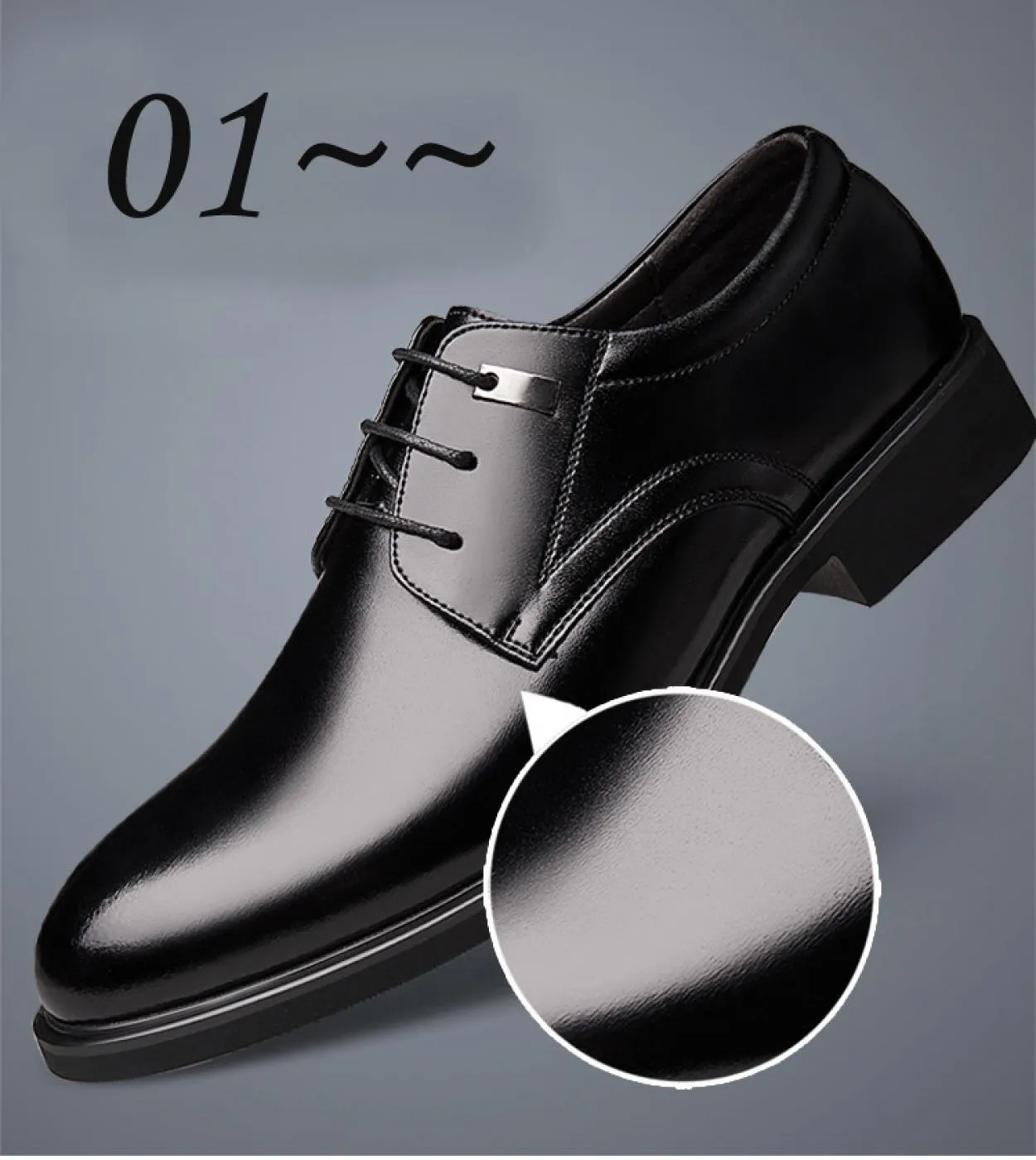 Scarpe eleganti da uomo Supporto per larco Scarpe eleganti da uomo Ascensori Scarpe da uomo Archi alti 6 cm Uomo