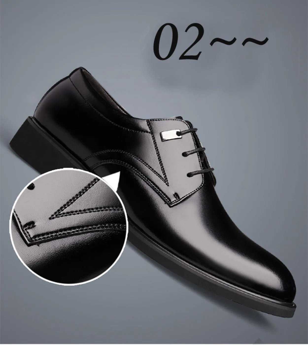 Scarpe eleganti da uomo Supporto per larco Scarpe eleganti da uomo Ascensori Scarpe da uomo Archi alti 6 cm Uomo