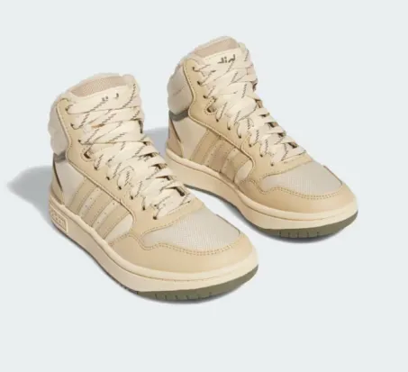 Scarpe Junior Adidas Hoops 3.0 Mid K IF7738 Beige
