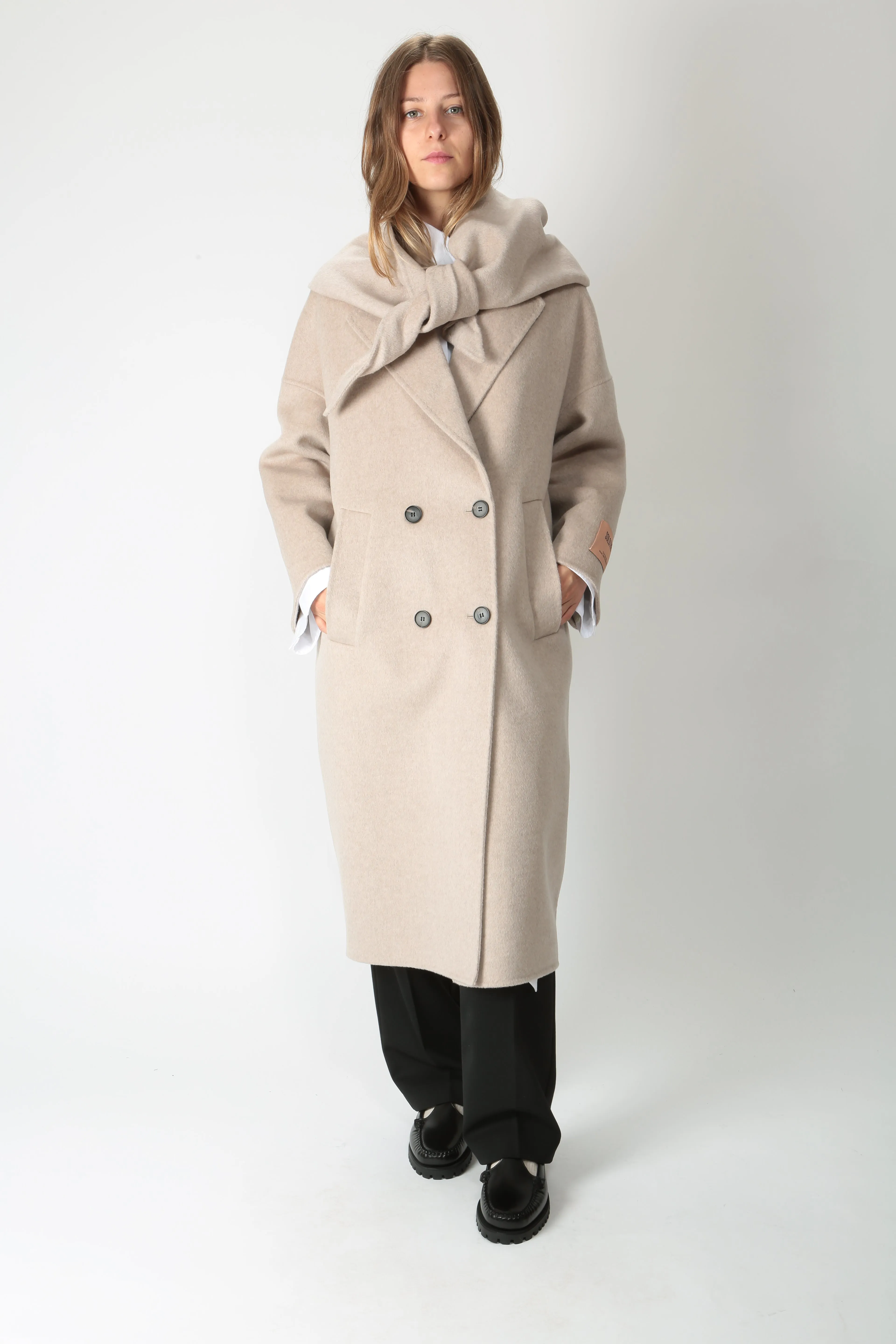 Solotre Cappotto lungo in lana e cachemire M1S0072