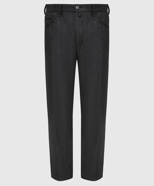 Stefano Ricci Pantaloni in lana carbone MBT14000201290