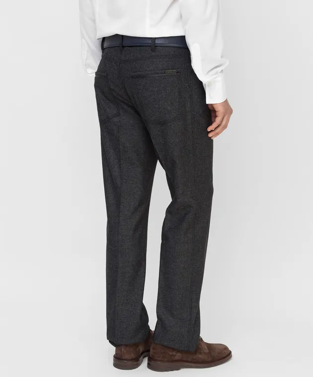 Stefano Ricci Pantaloni in lana carbone MBT14000201290
