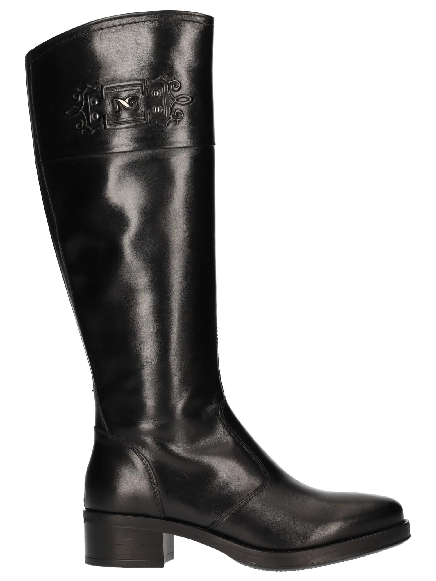Stivale tacco basso Nero Giardini da donna nero