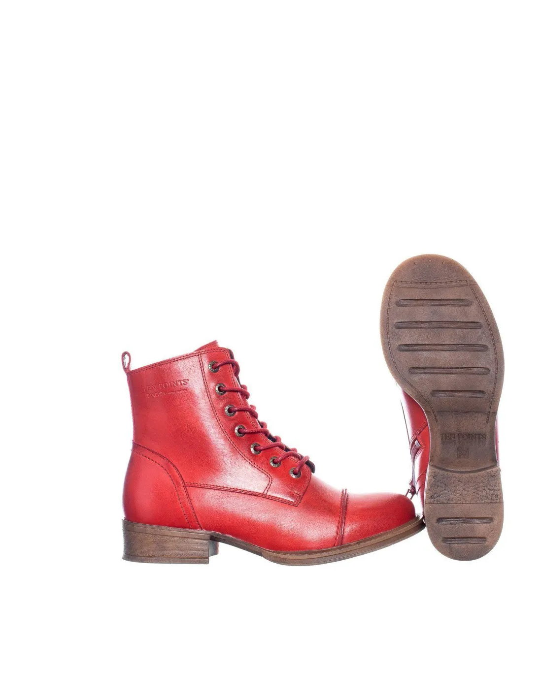 STIVALETTO IN PELLE NATURALE "PANDORA" CON ZIP