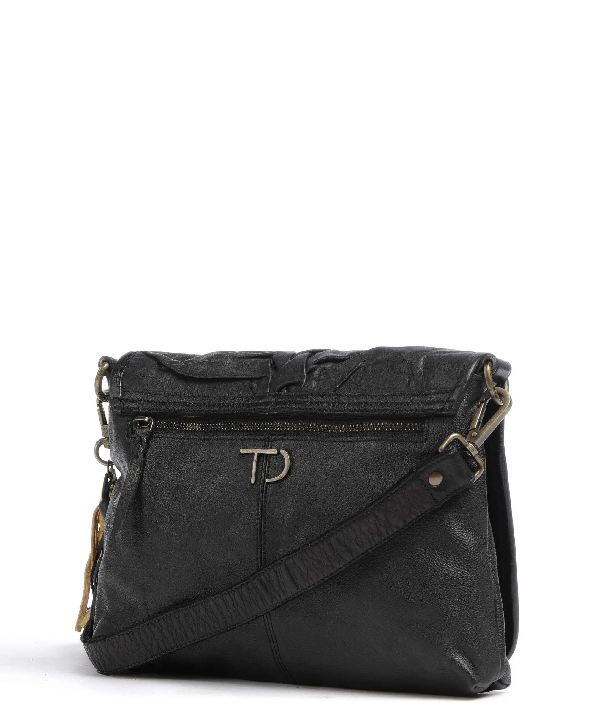  Taschendieb Wien Fischerstiege 5 Borsa a spalla pelle di vacchetta grana nero  