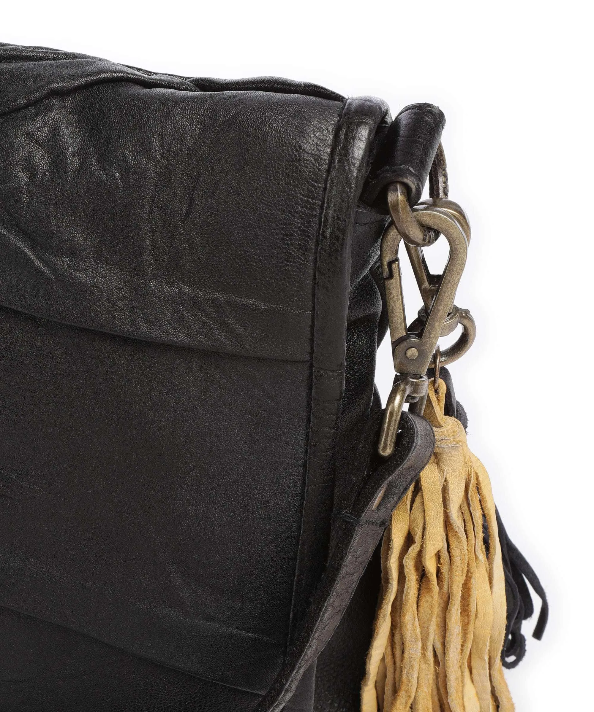  Taschendieb Wien Fischerstiege 5 Borsa a spalla pelle di vacchetta grana nero  