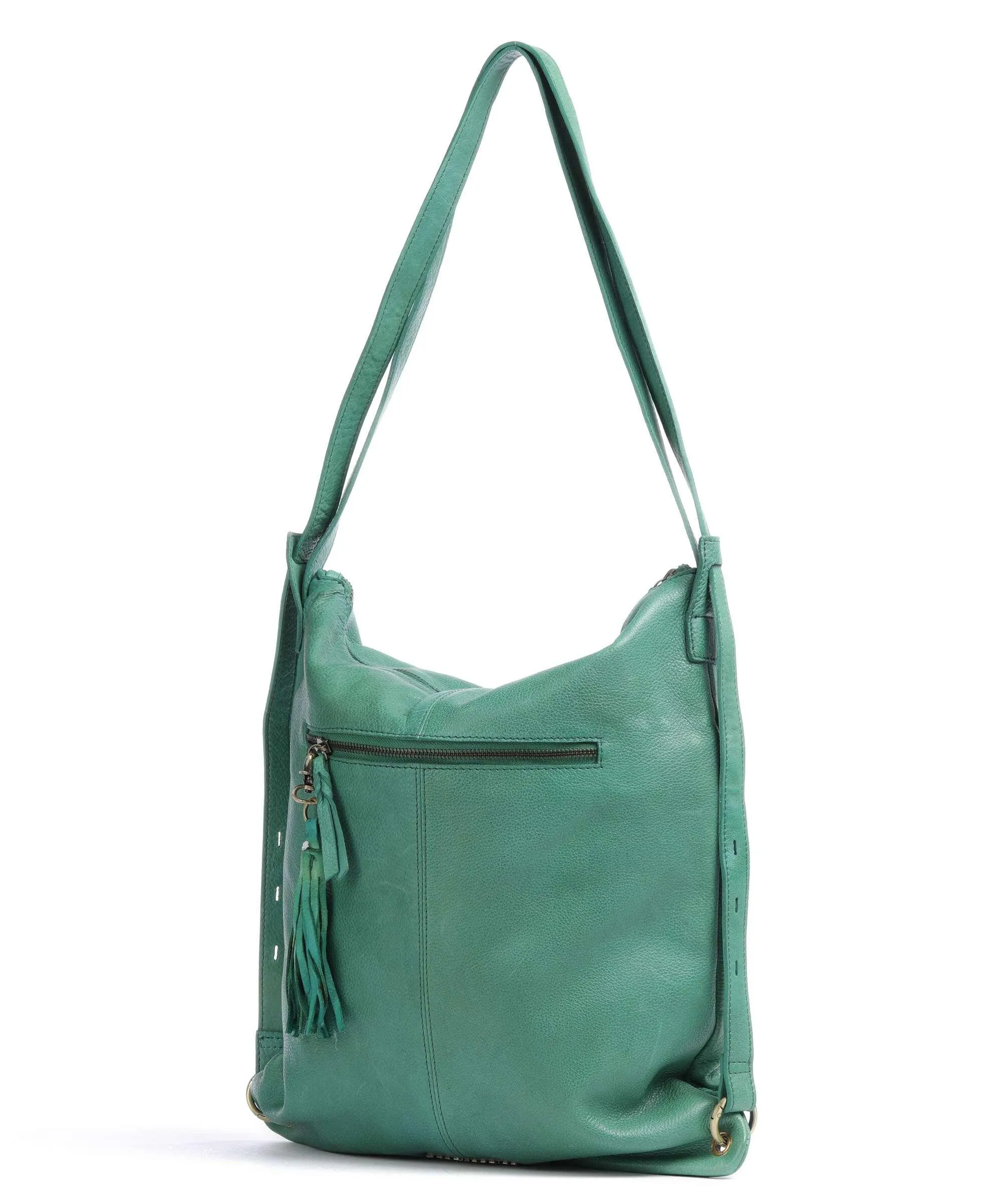  Taschendieb Wien Kohlmarkt 3 Borsa a spalla pelle di vacchetta grana verde  