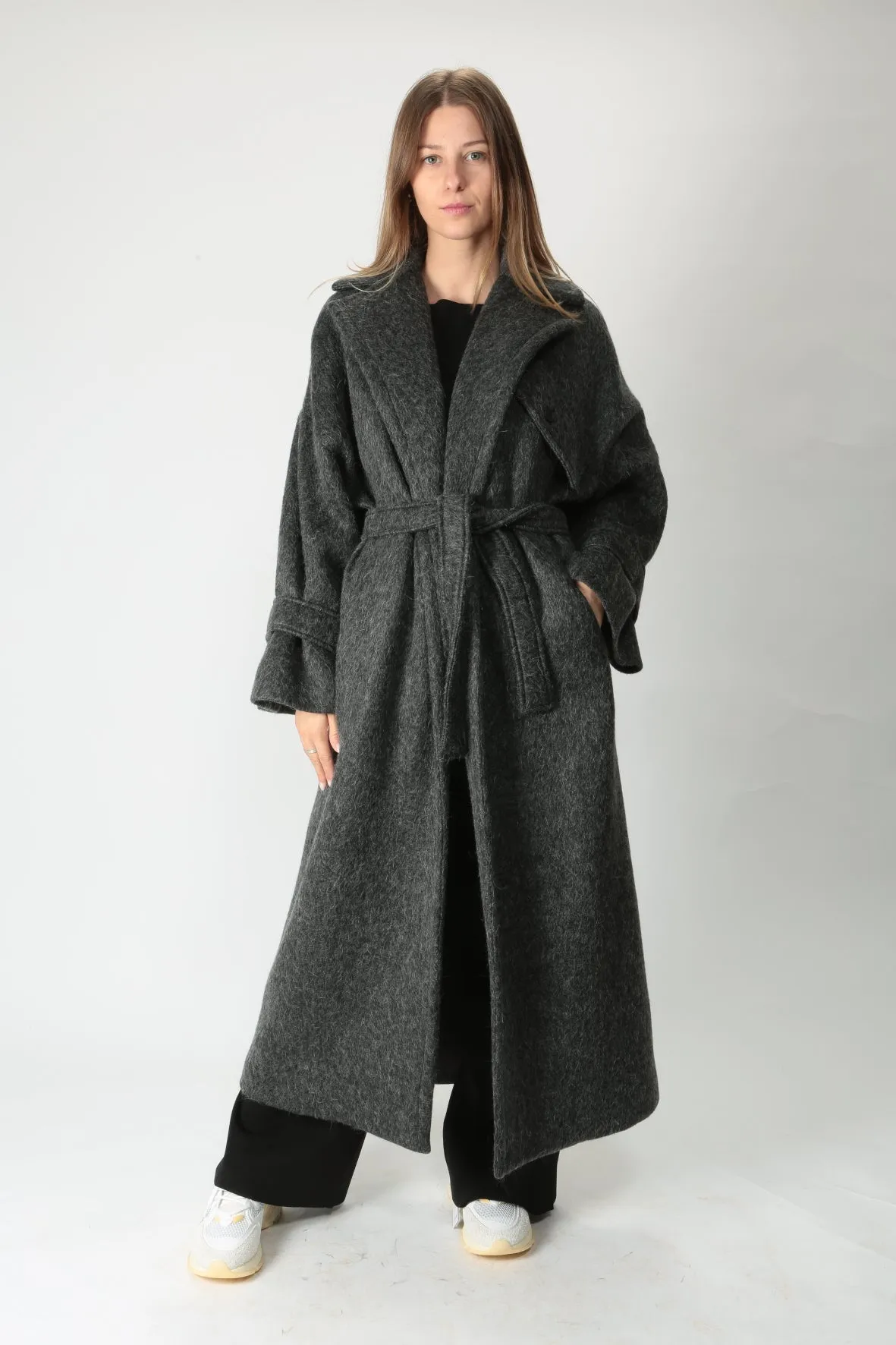 The M Cappotto lungo a vestaglia Lora91