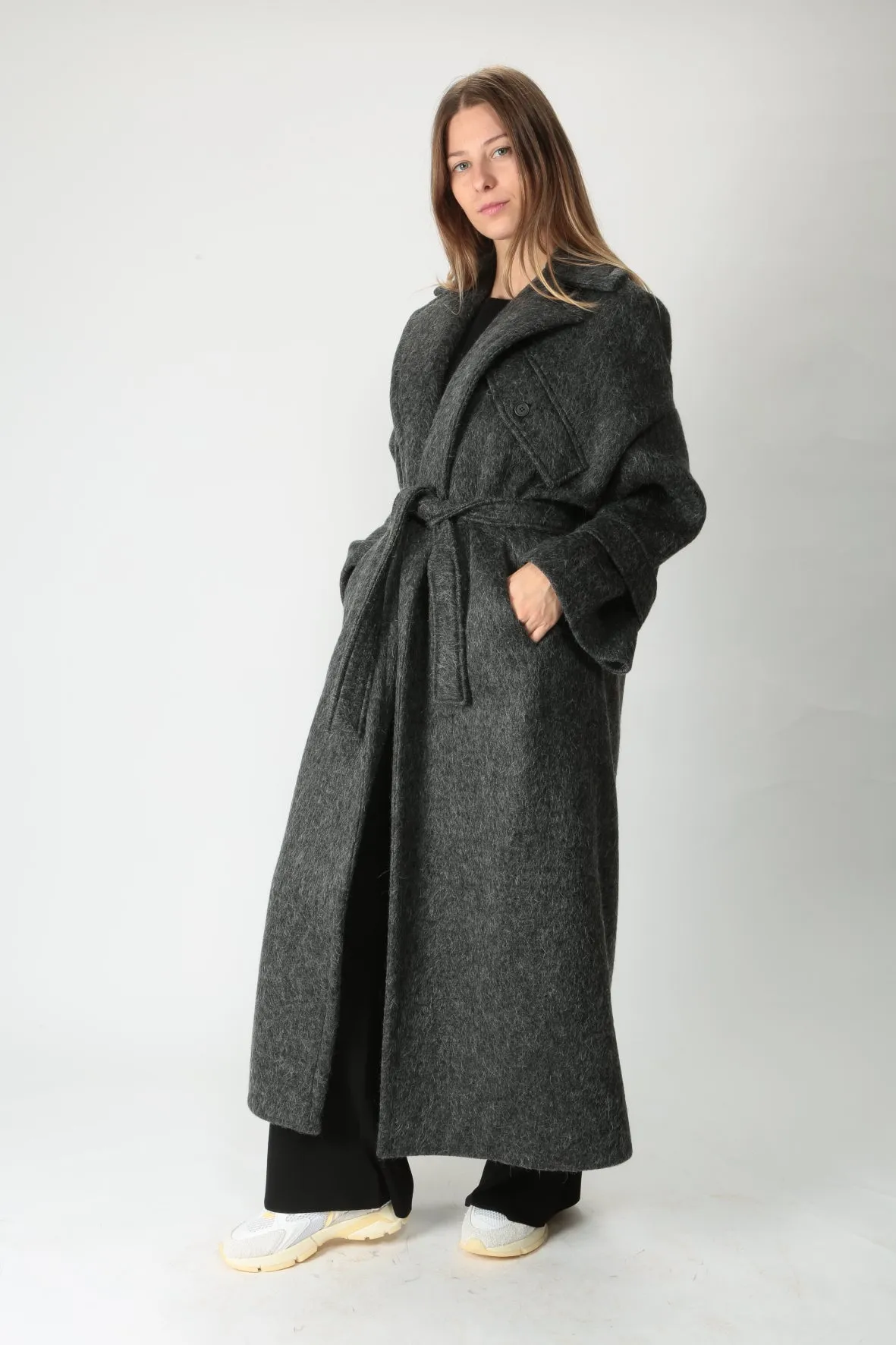 The M Cappotto lungo a vestaglia Lora91