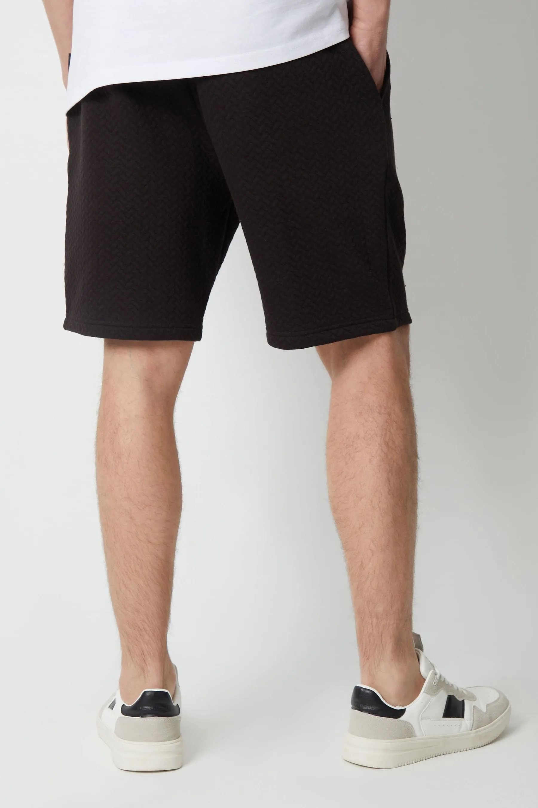 Threadbare - Shorts felpati testurizzati Blend in cotone