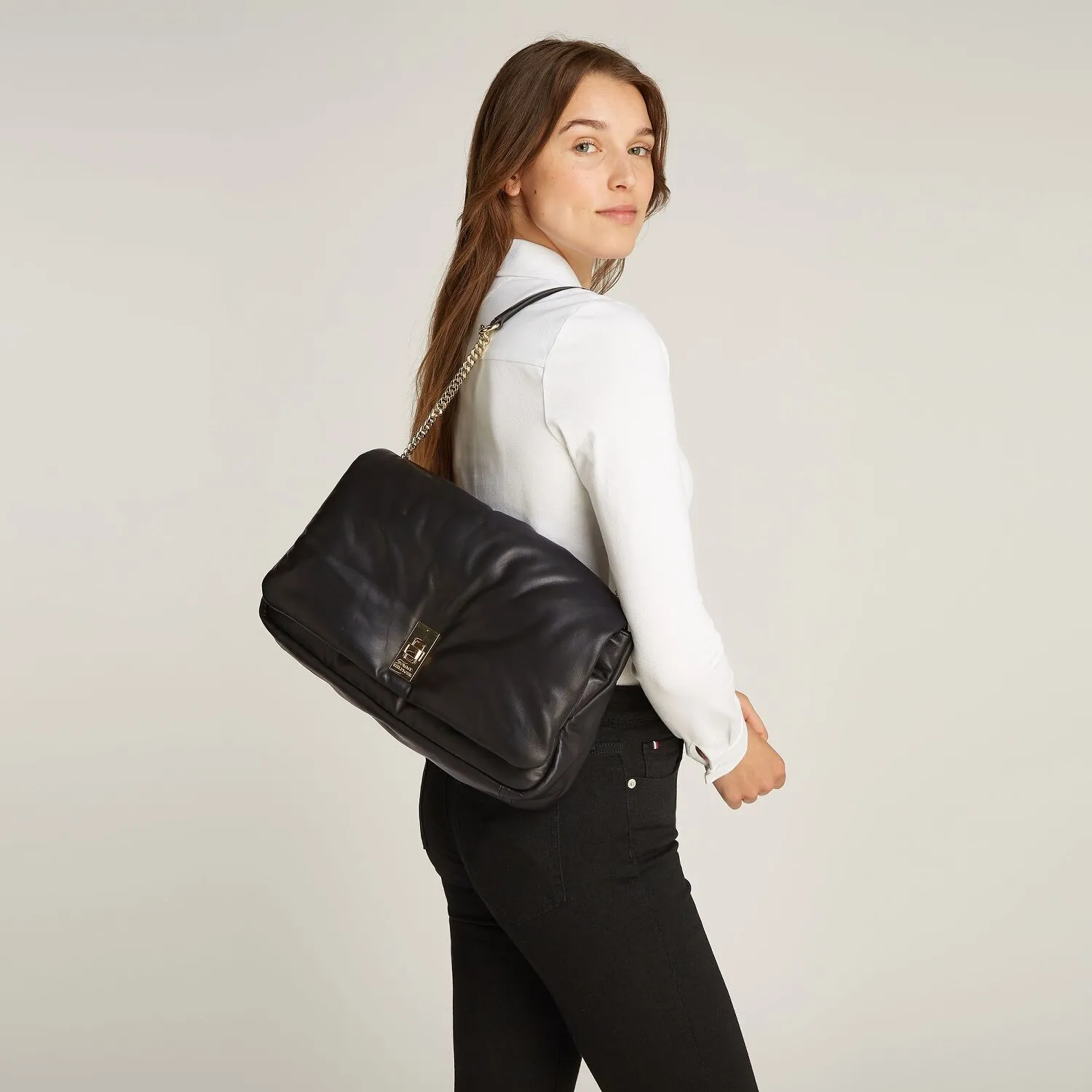 Tommy Hilfiger Soft Leather Borsa a tracolla Pelle 34 cm
