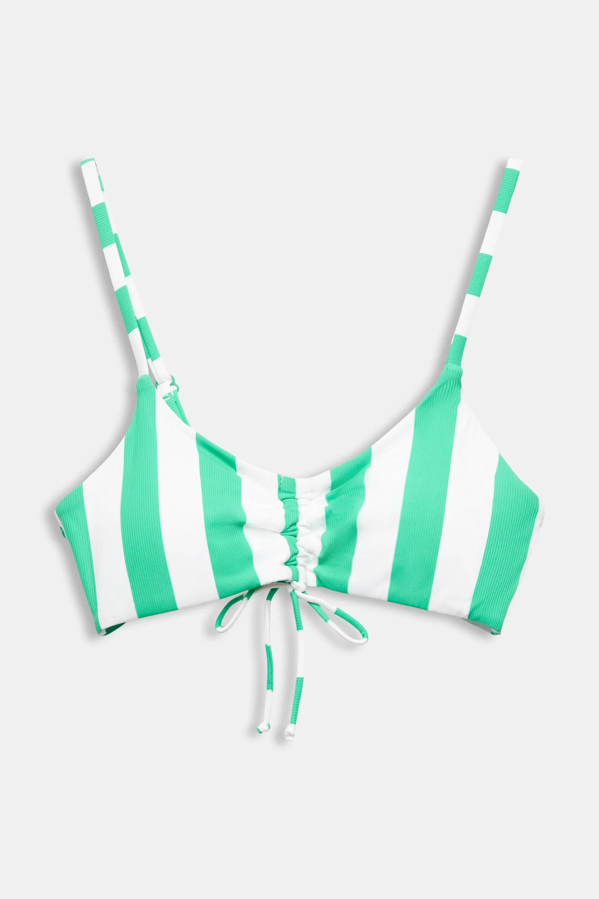Top da bikini imbottito a righe