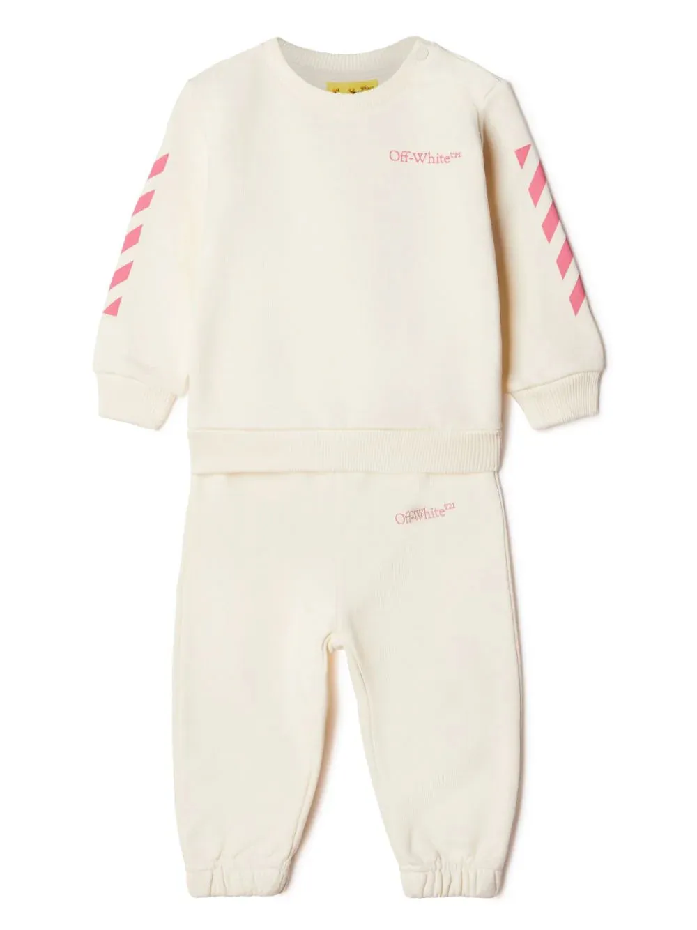 Tuta set con logo e diagonali