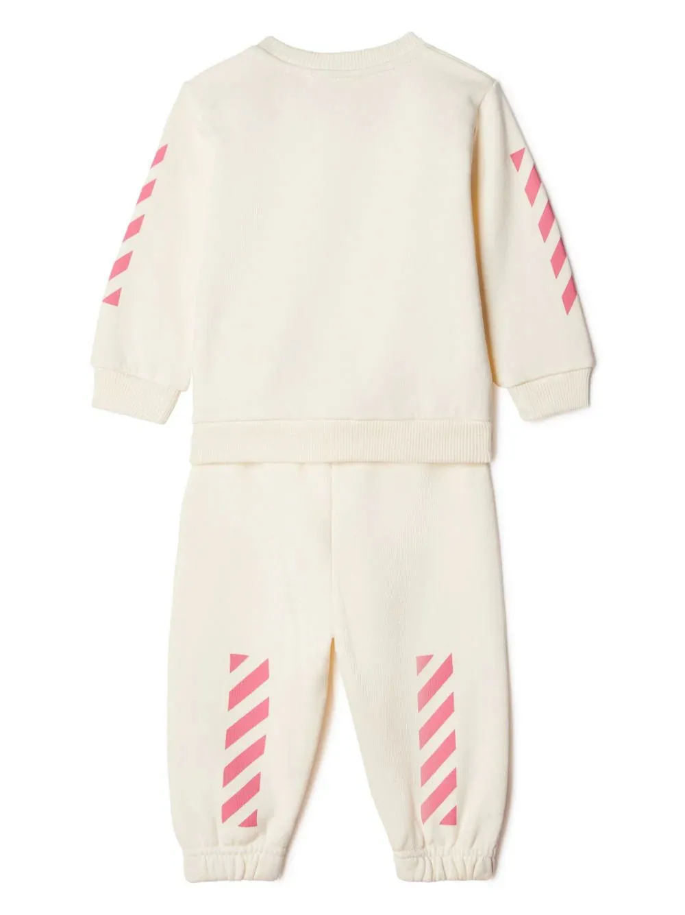 Tuta set con logo e diagonali