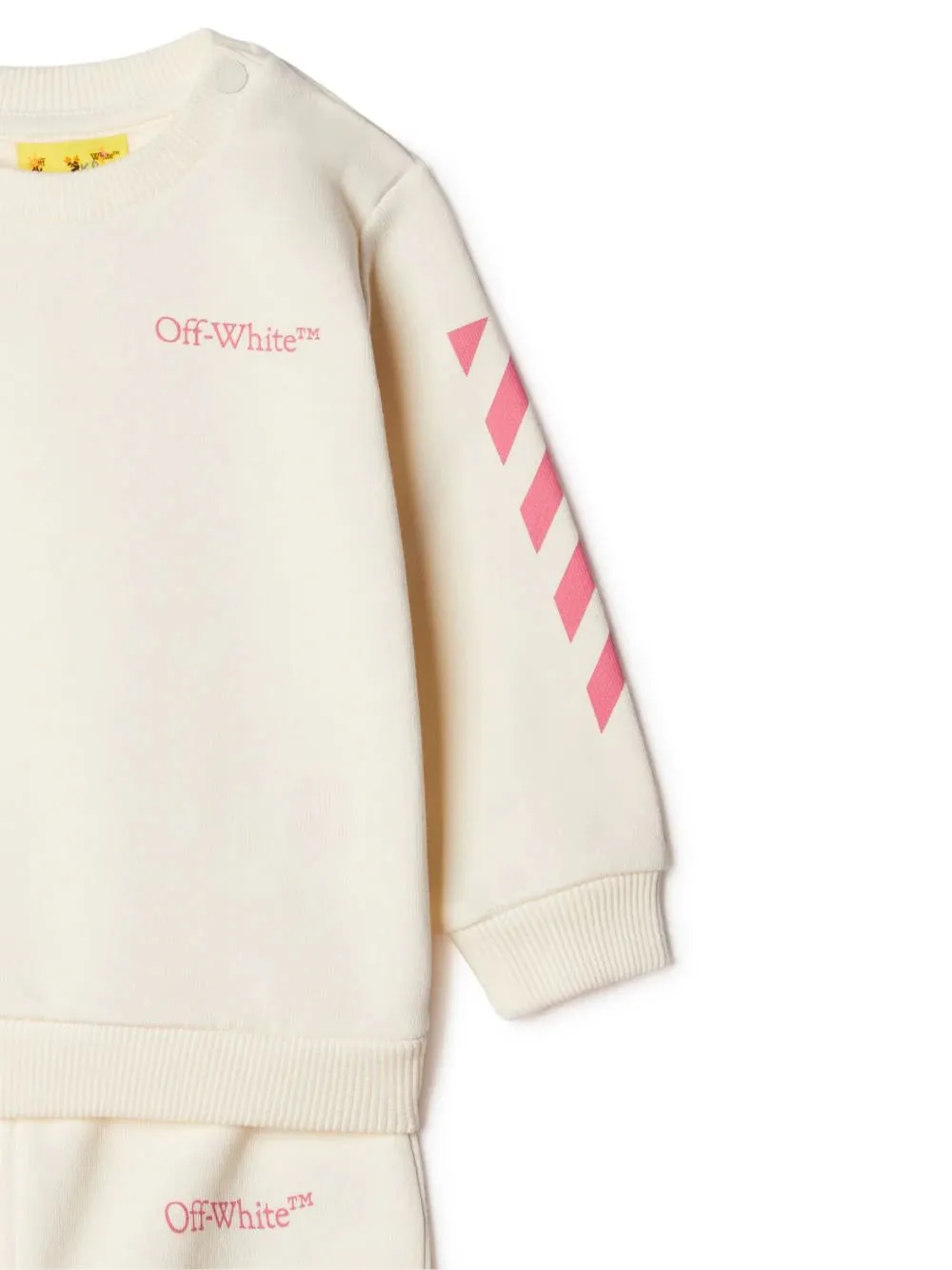 Tuta set con logo e diagonali