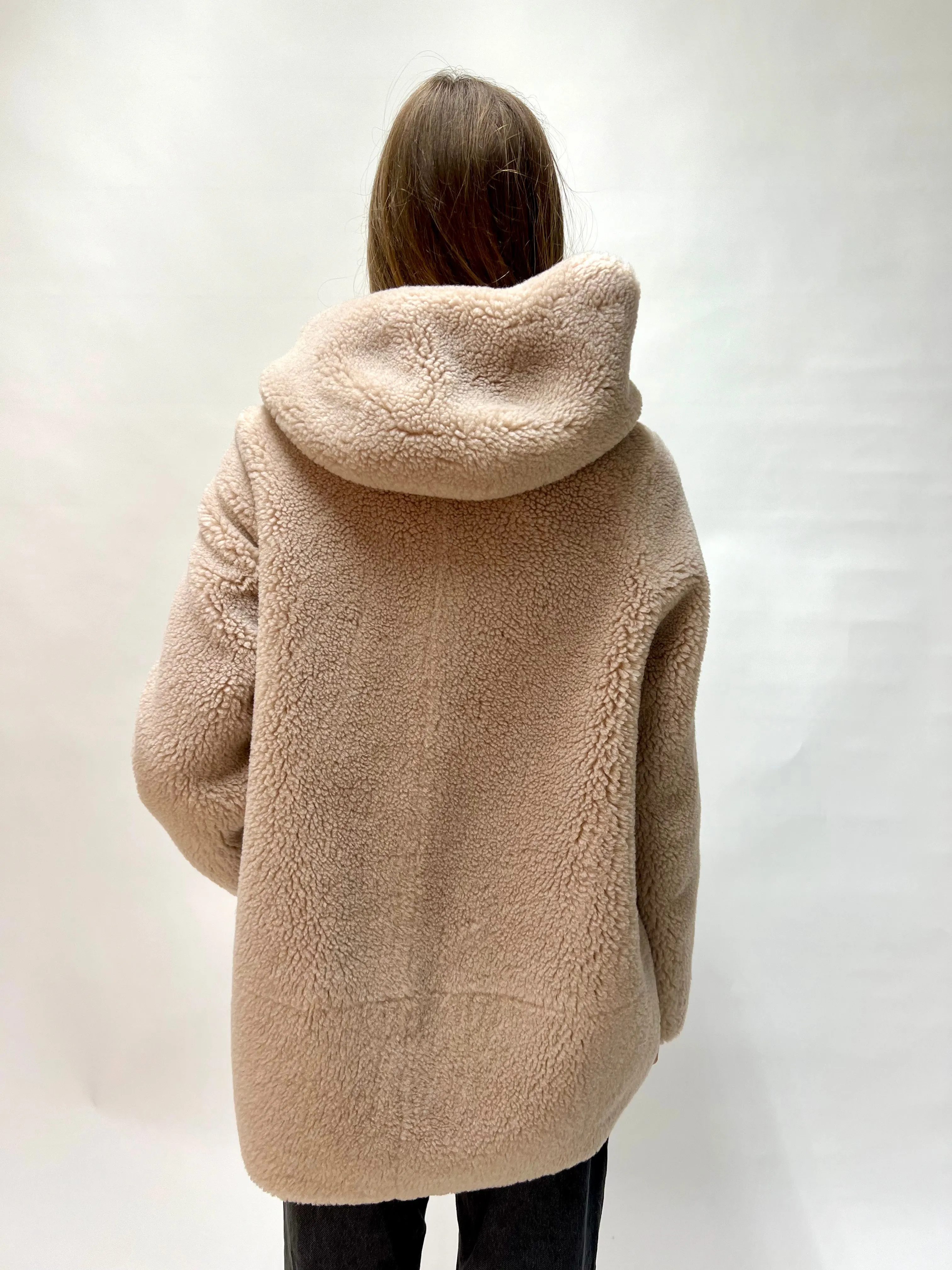 V Lab Cappotto teddy midi FW36633W