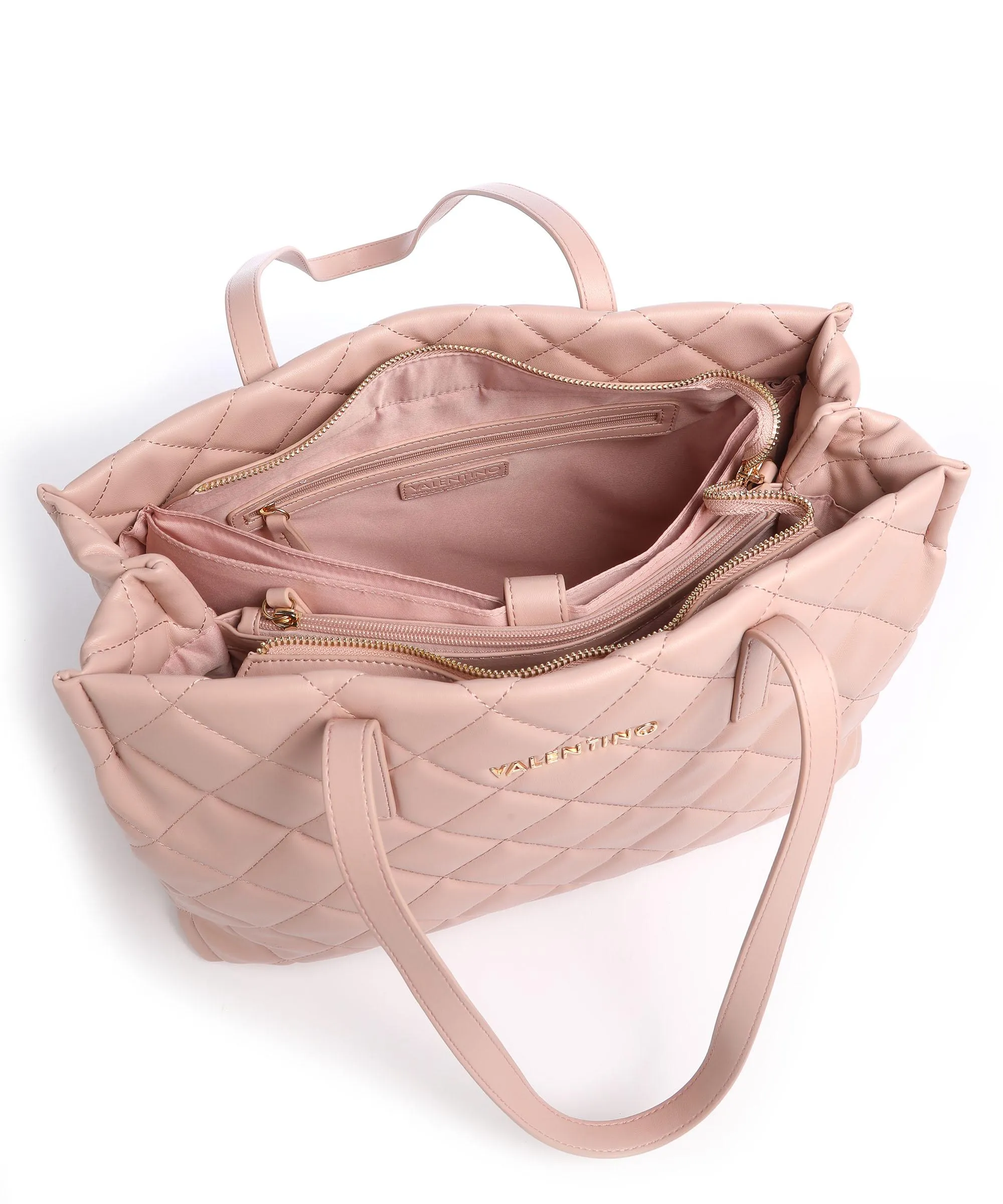 Valentino Bags Ocarina Borsa shopper 13″ pelle sintetica rosa  