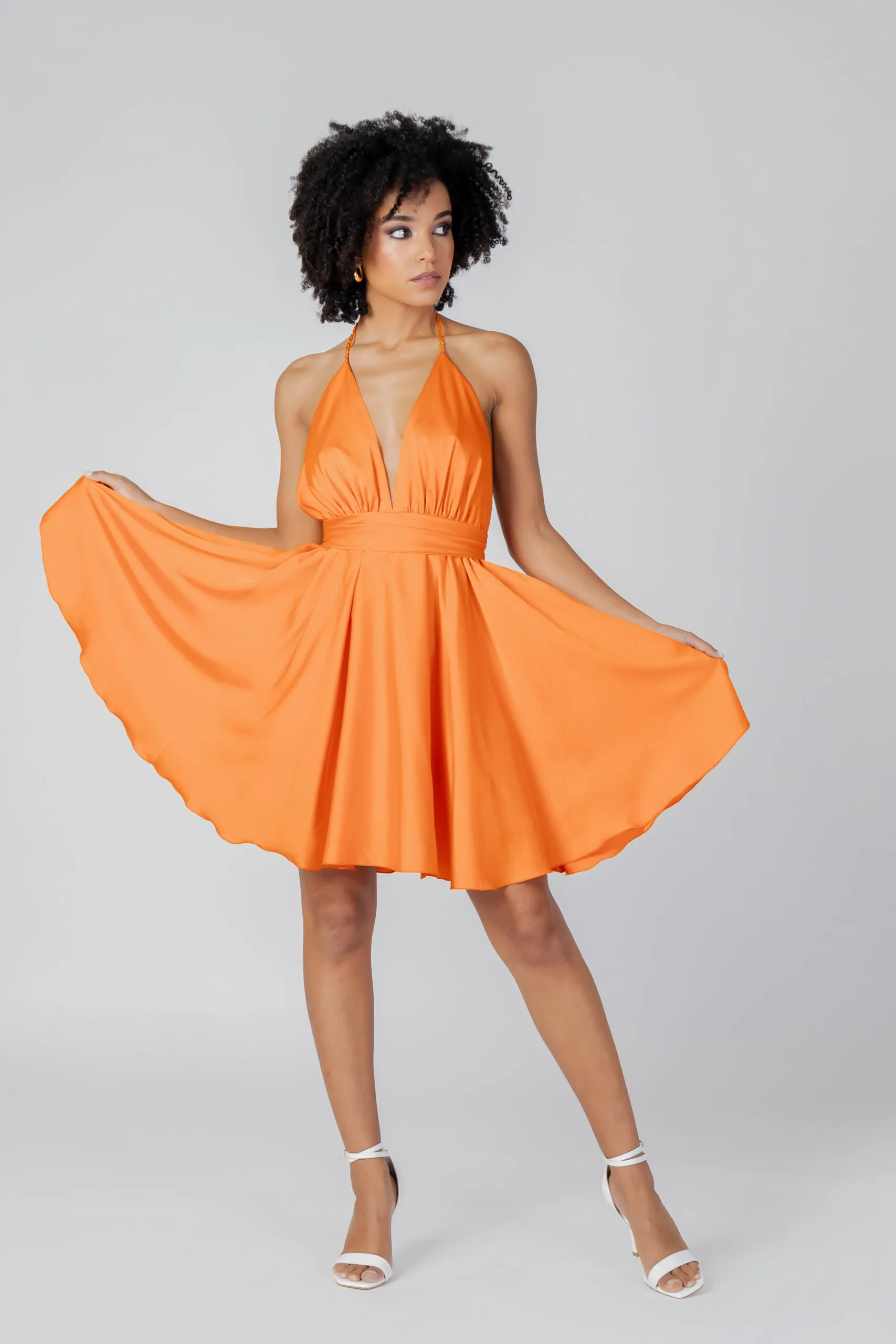 Vestito corto Sol Wears Women DIANA CORTO Arancione