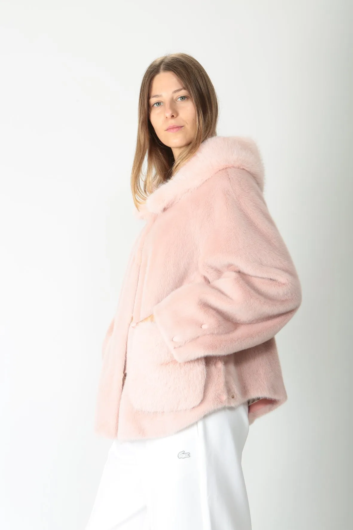 Violanti Cappotto corto in ecopelliccia VE313/5600